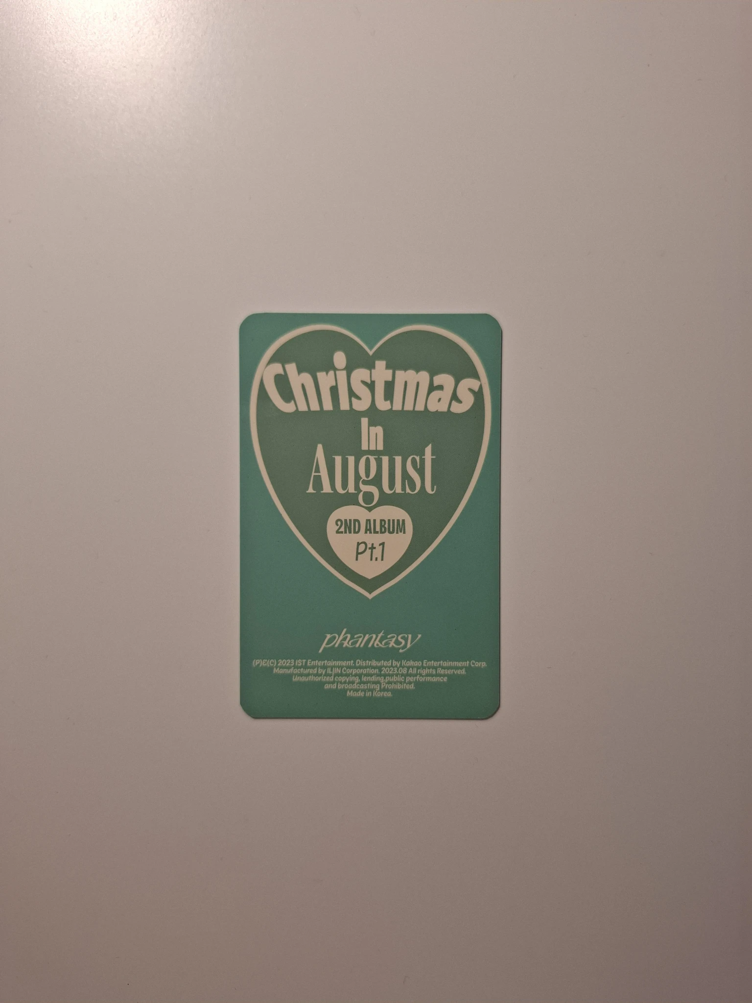 THE BOYZ Eric THE BOYZ - Eric - Phantasy Pt. 1: Christmas in August Album present version album photocard listing photo 2