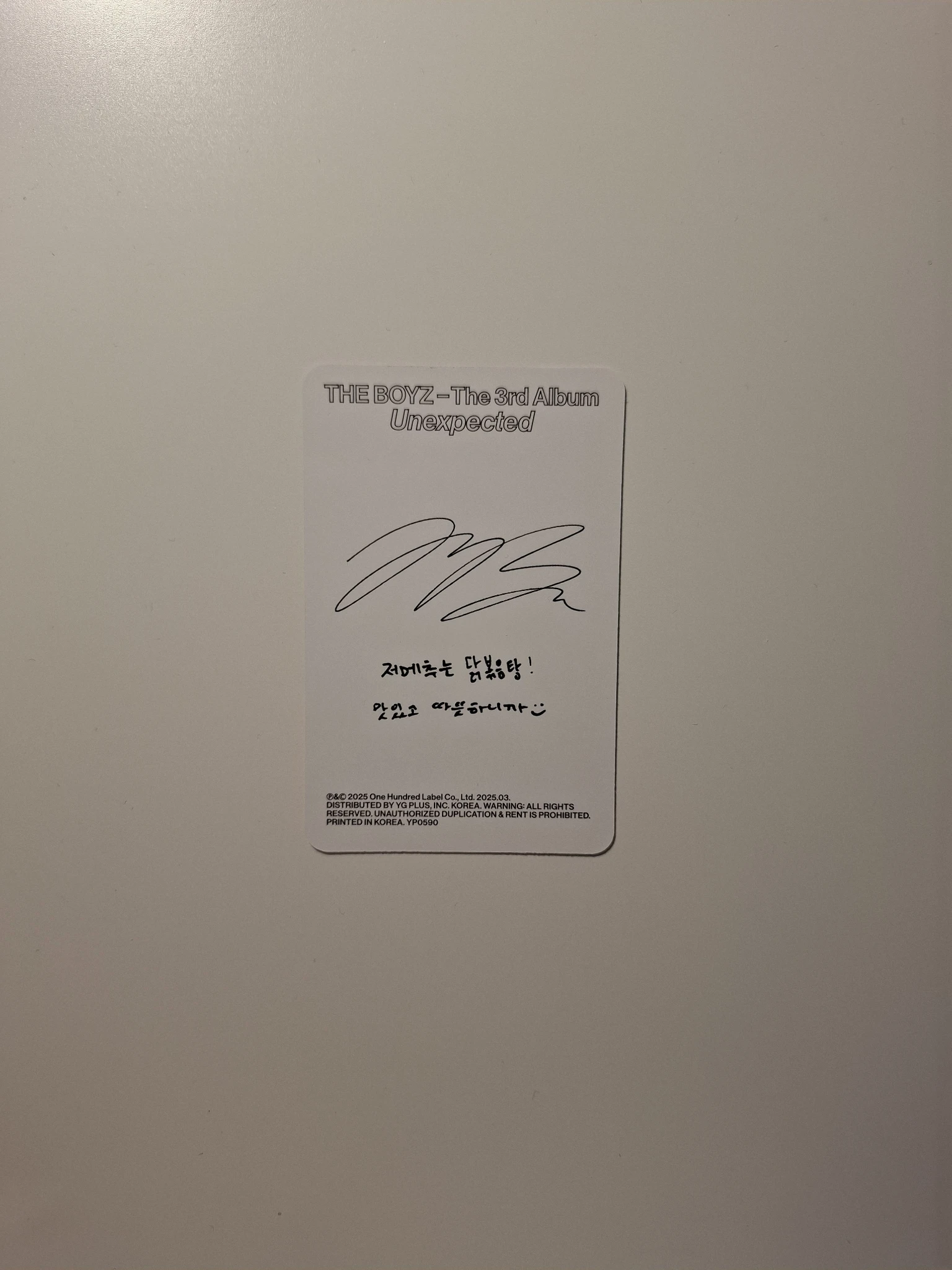 THE BOYZ Jacob THE BOYZ - Jacob - Unexpected Album become version album photocard listing photo 2