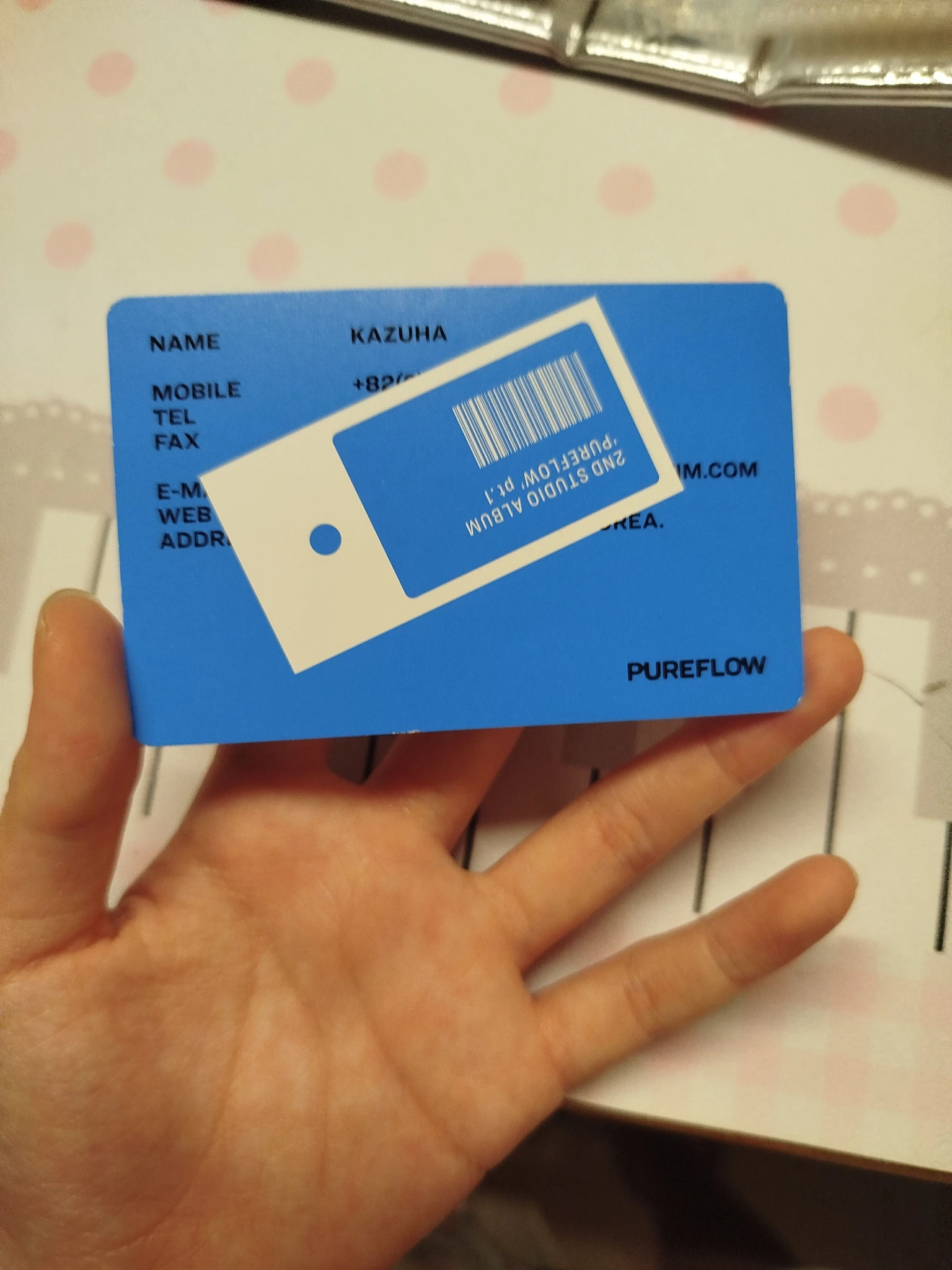 LE SSERAFIM Kazuha LE SSERAFIM - Kazuha - PUREFLOW pt.1 Album album photocard photocard set weverse album version A version listing photo 2