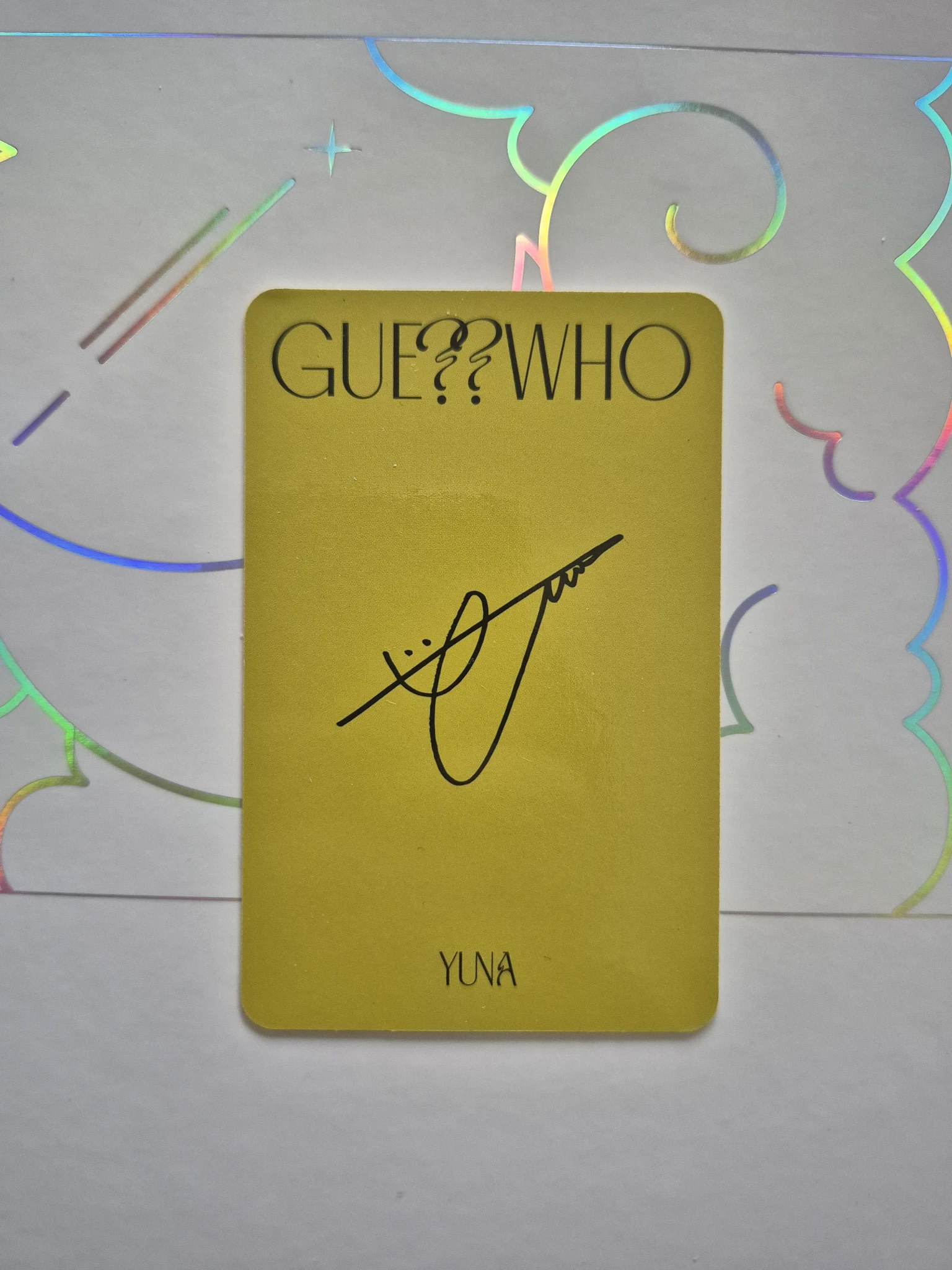 ITZY Yuna ITZY - Yuna - GUESS WHO Album album photocard standard version listing photo 2