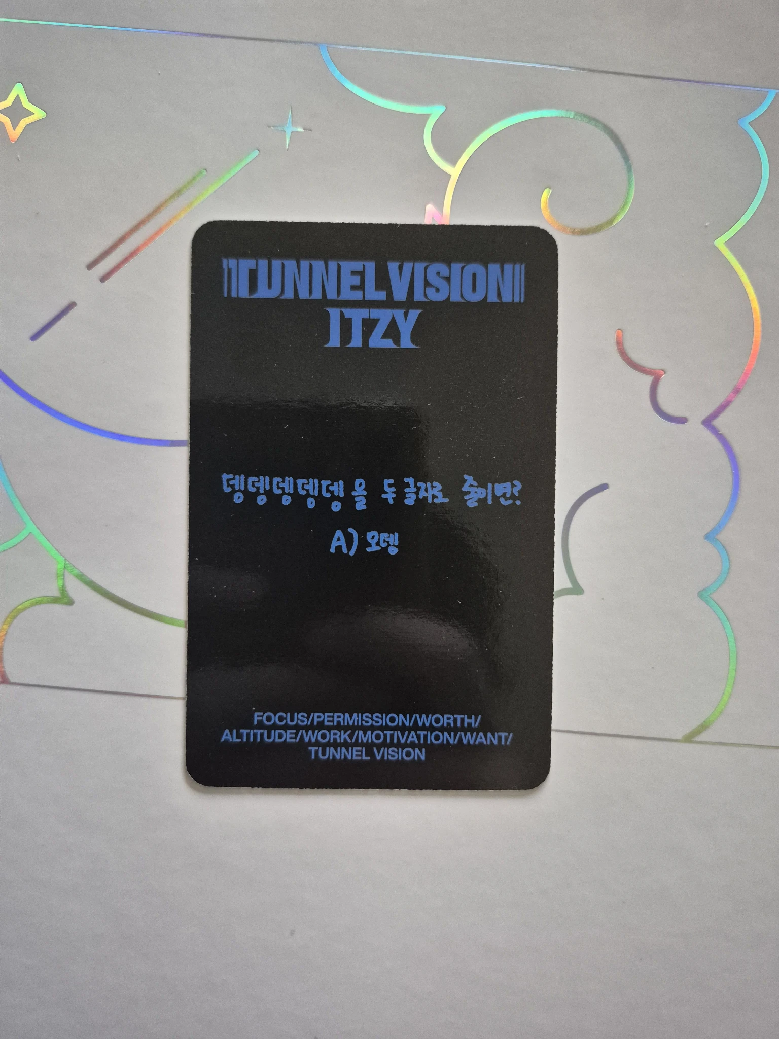 ITZY Yuna ITZY - Yuna - TUNNEL VISION Album album photocard A version listing photo 2