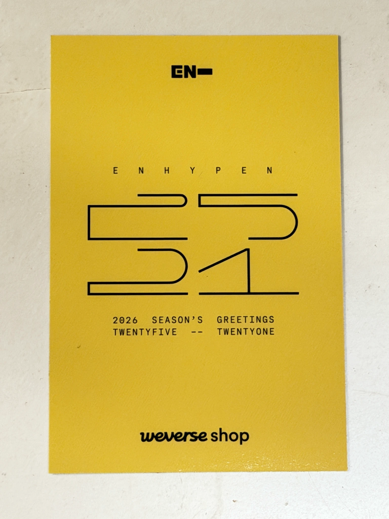 ENHYPEN Jay ENHYPEN - Jay - 2026 Season’s Greetings Other pop-up store merch magnet listing photo 2