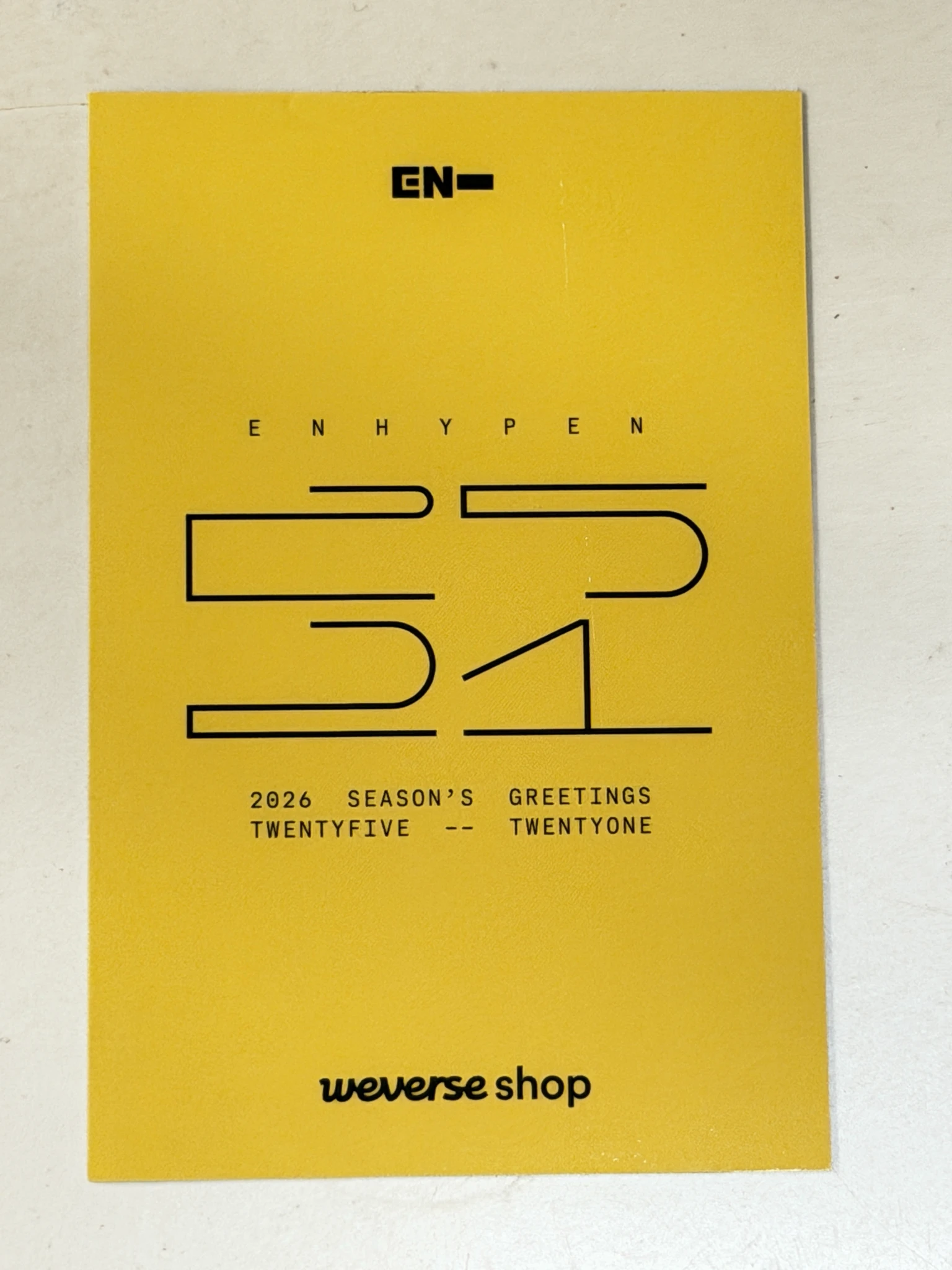 ENHYPEN Ni-ki ENHYPEN - Ni-ki - 2026 Season’s Greetings Other weverse global shop (wvg) photocard set pob (pre-order benefit) non-standard size listing photo 2