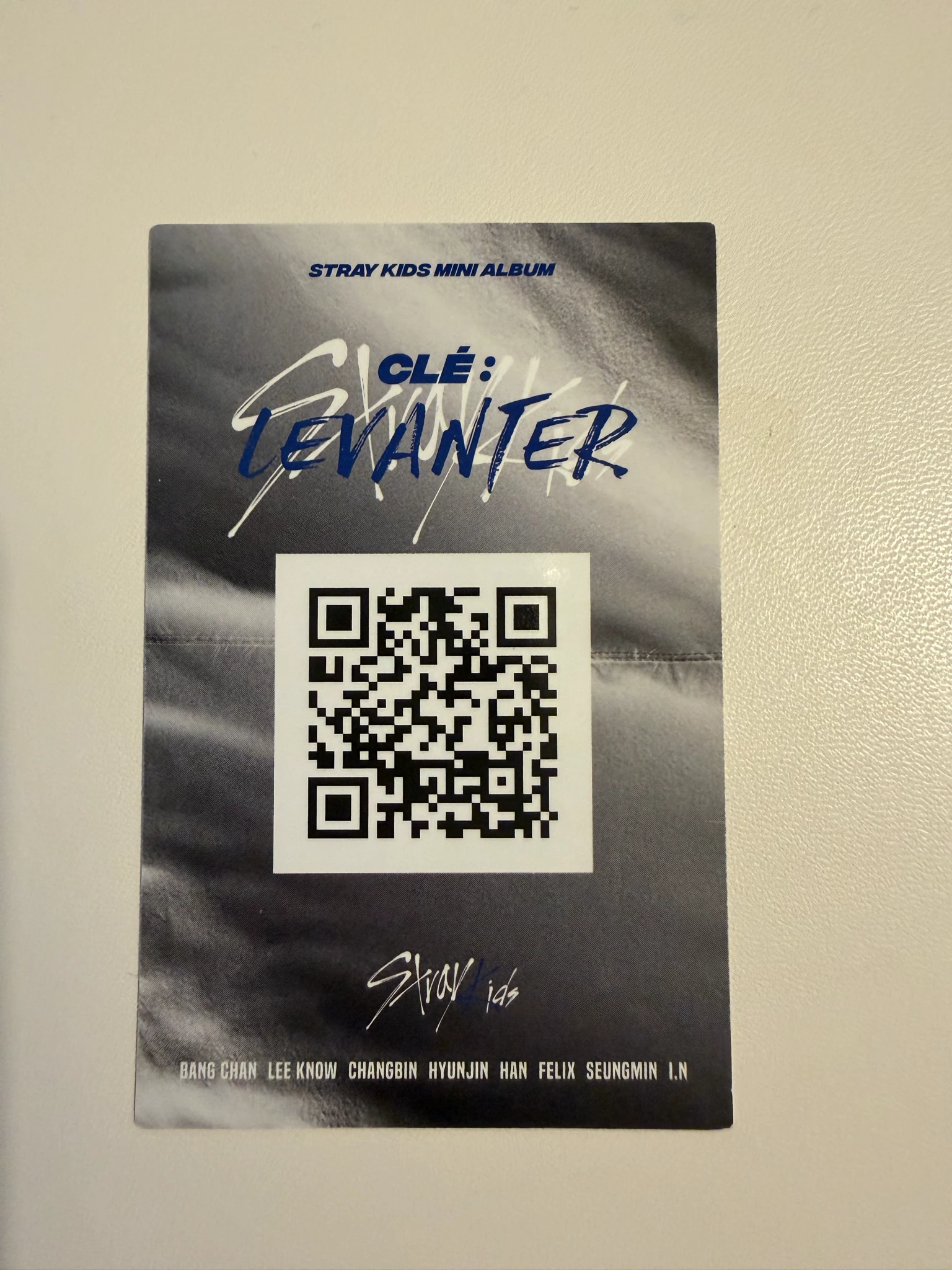 Stray Kids Changbin Stray Kids - Changbin - Clé: Levanter Album album photocard grey border version listing photo 2
