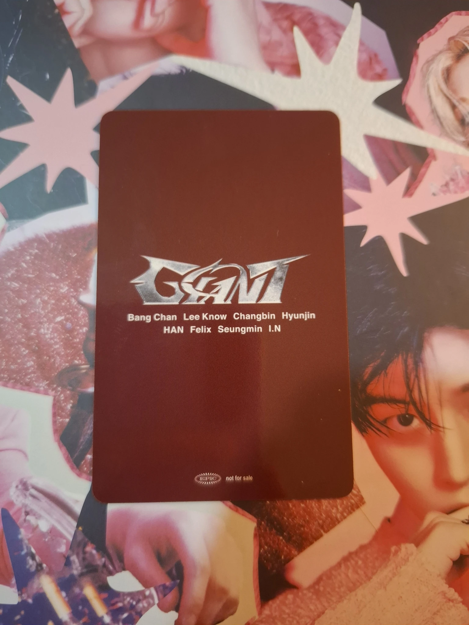 Stray Kids Stray Kids - Bang Chan & Seungmin - GIANT Album album photocard jpfc (japan fanclub) unit listing photo 2