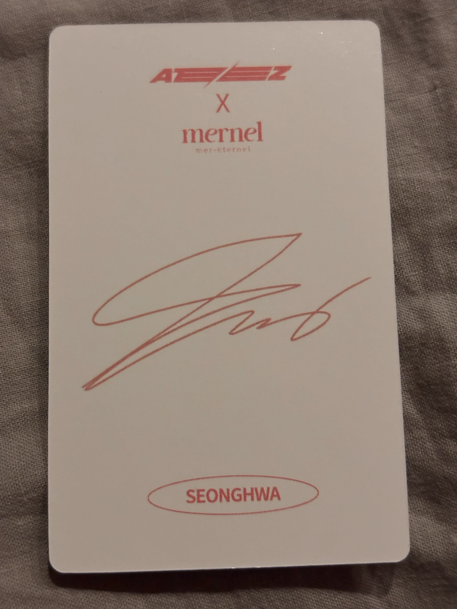 ATEEZ Seonghwa ATEEZ - Seonghwa - MERNEL × ATEEZ Other brand collaboration round 2 mernel B version listing photo 2