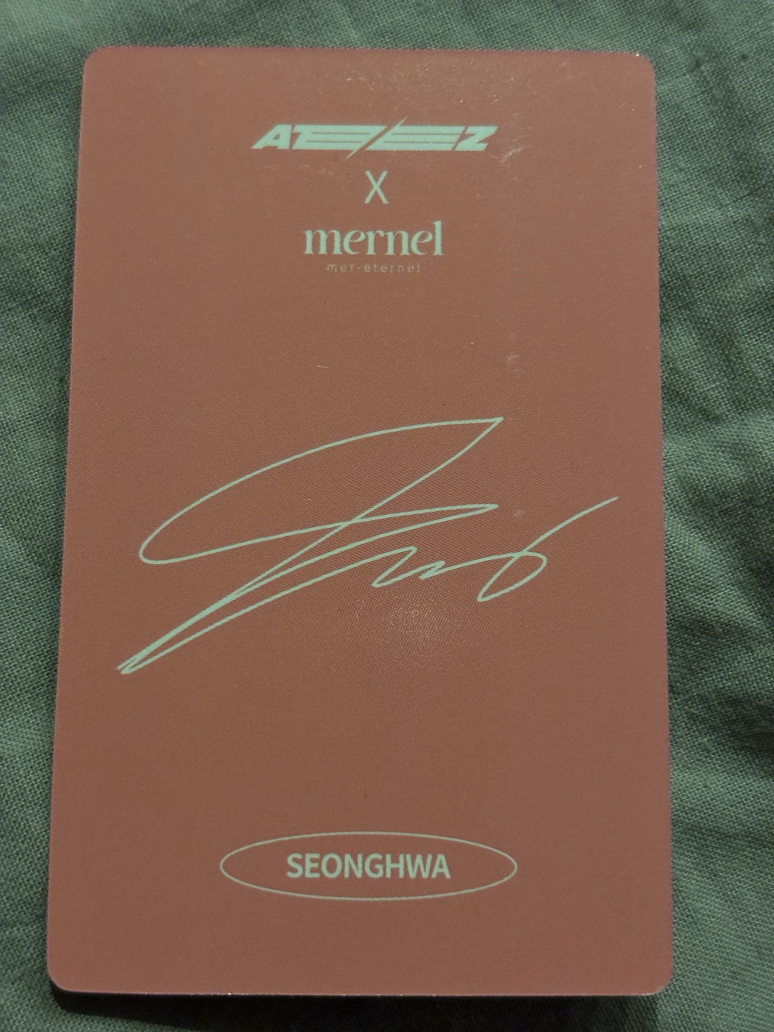 ATEEZ Seonghwa ATEEZ - Seonghwa - MERNEL × ATEEZ Other round 2 brand collaboration mernel listing photo 2