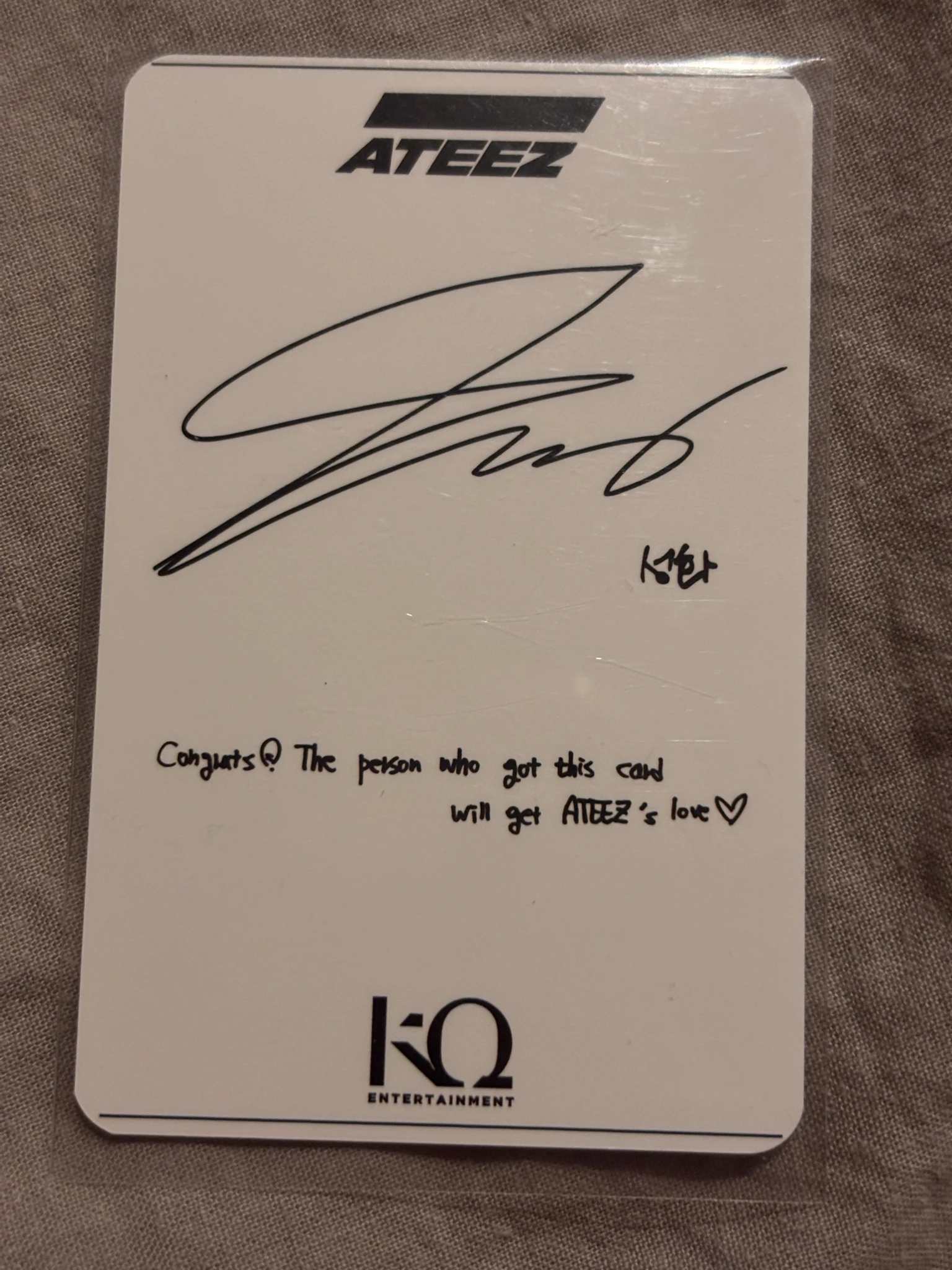 ATEEZ Seonghwa ATEEZ - Seonghwa - ZERO : FEVER Part.2 Album otk music video call/fancall listing photo 2