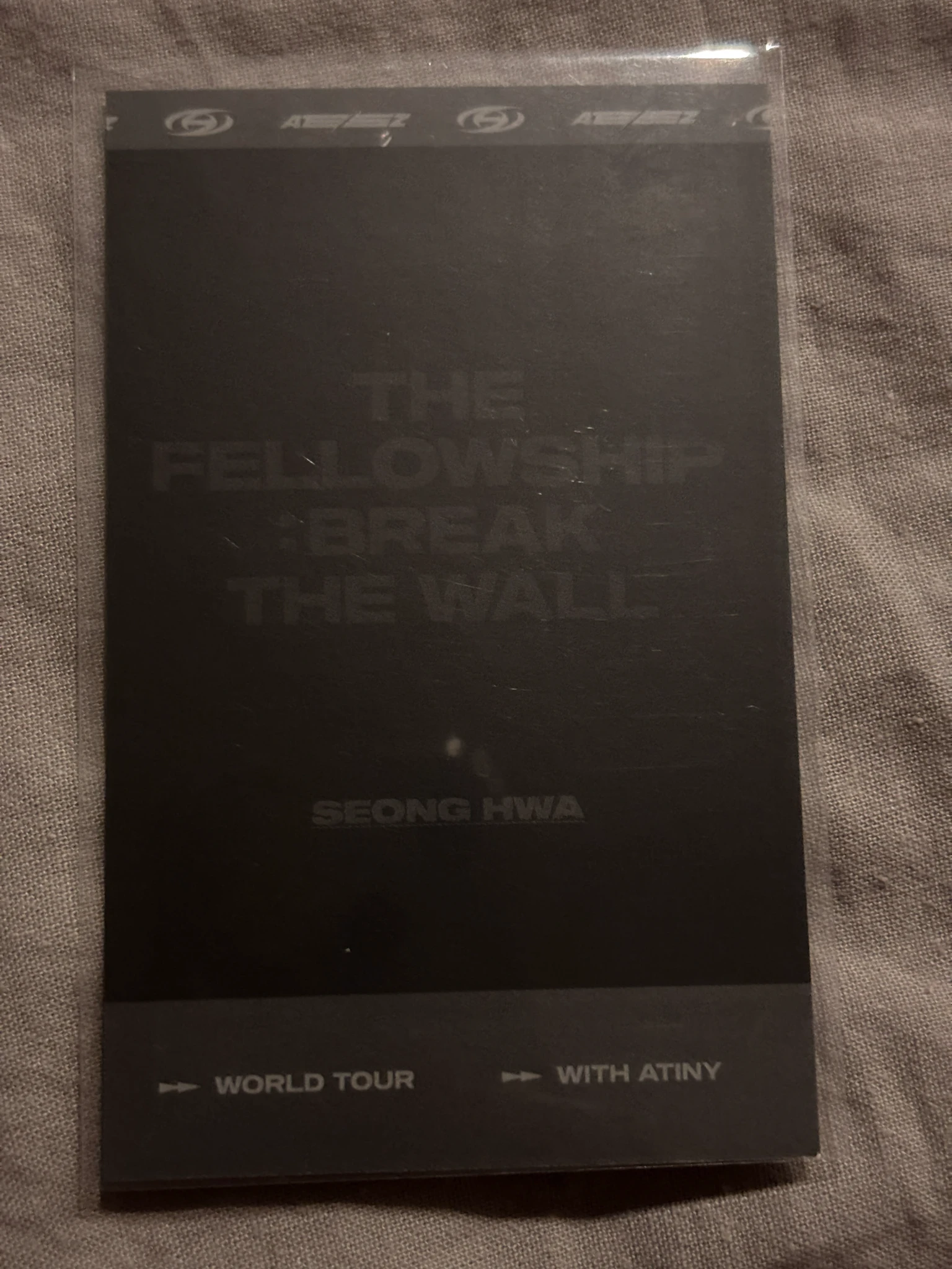 ATEEZ Seonghwa ATEEZ - Seonghwa - The Fellowship: Break The Wall Event polaroid set polaroid tour merch listing photo 2