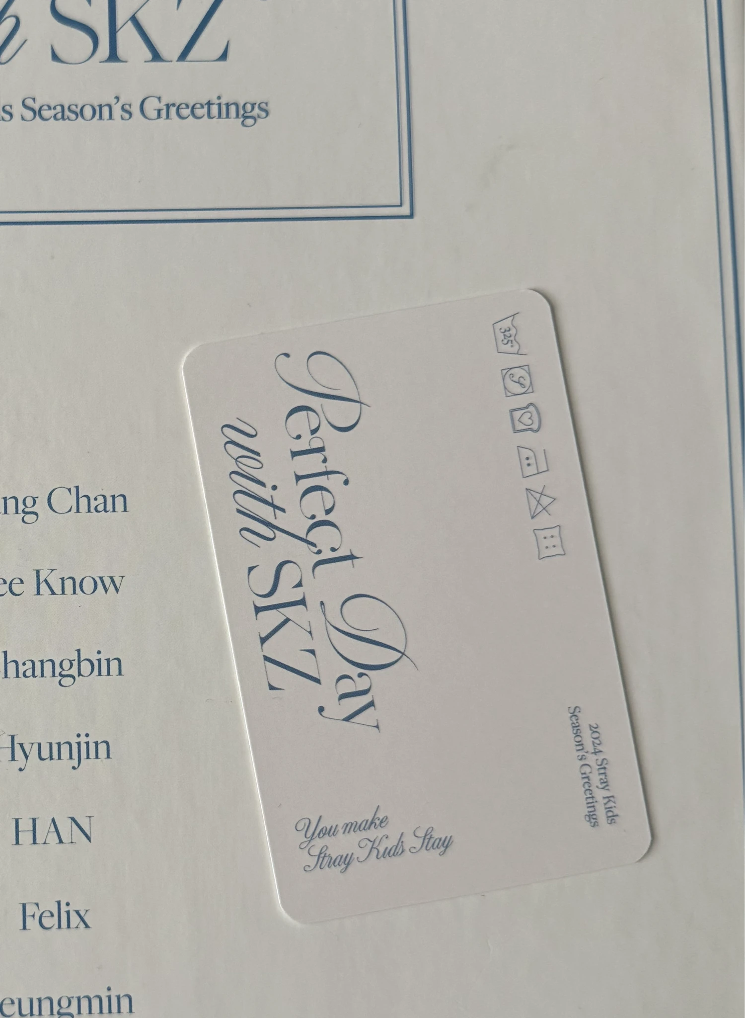 Stray Kids Bang Chan Stray Kids - Bang Chan - Season's Greetings 2024 -Perfect Day with SKZ Event season's greetings Bang Chan listing photo 2