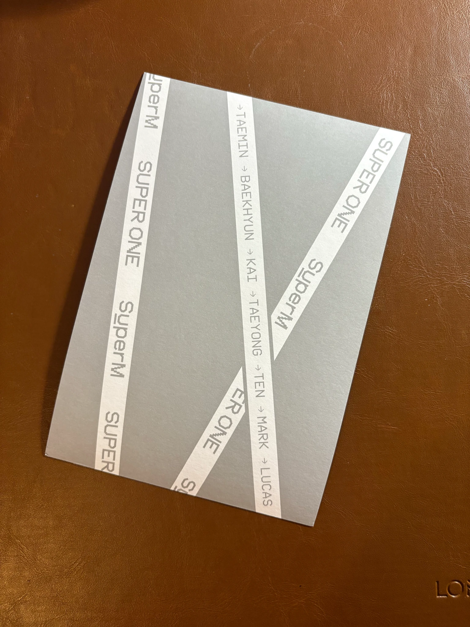 SuperM SuperM - Super One Album postcard listing photo 2