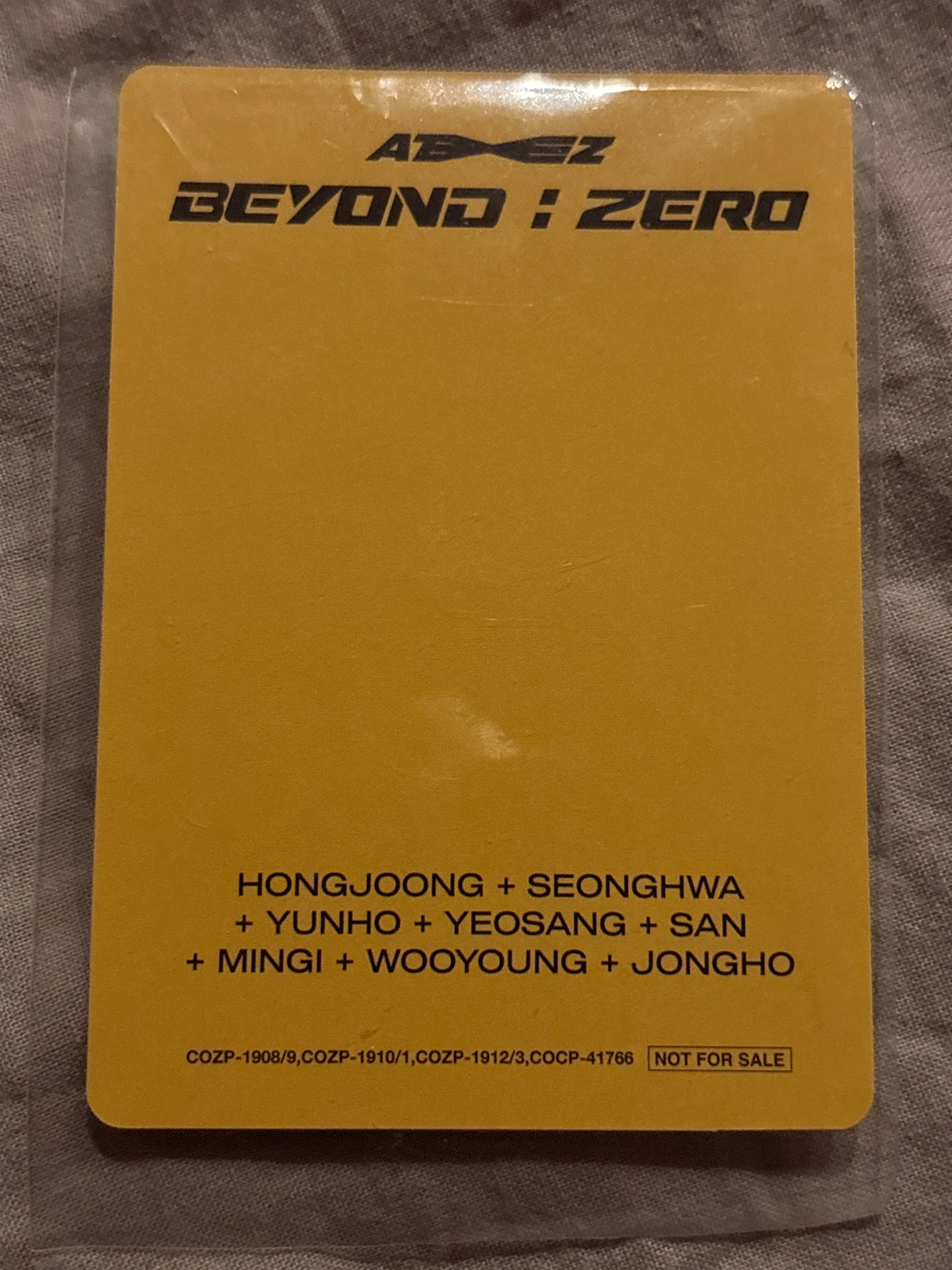 ATEEZ Seonghwa ATEEZ - Seonghwa - BEYOND : ZERO Album A version listing photo 2