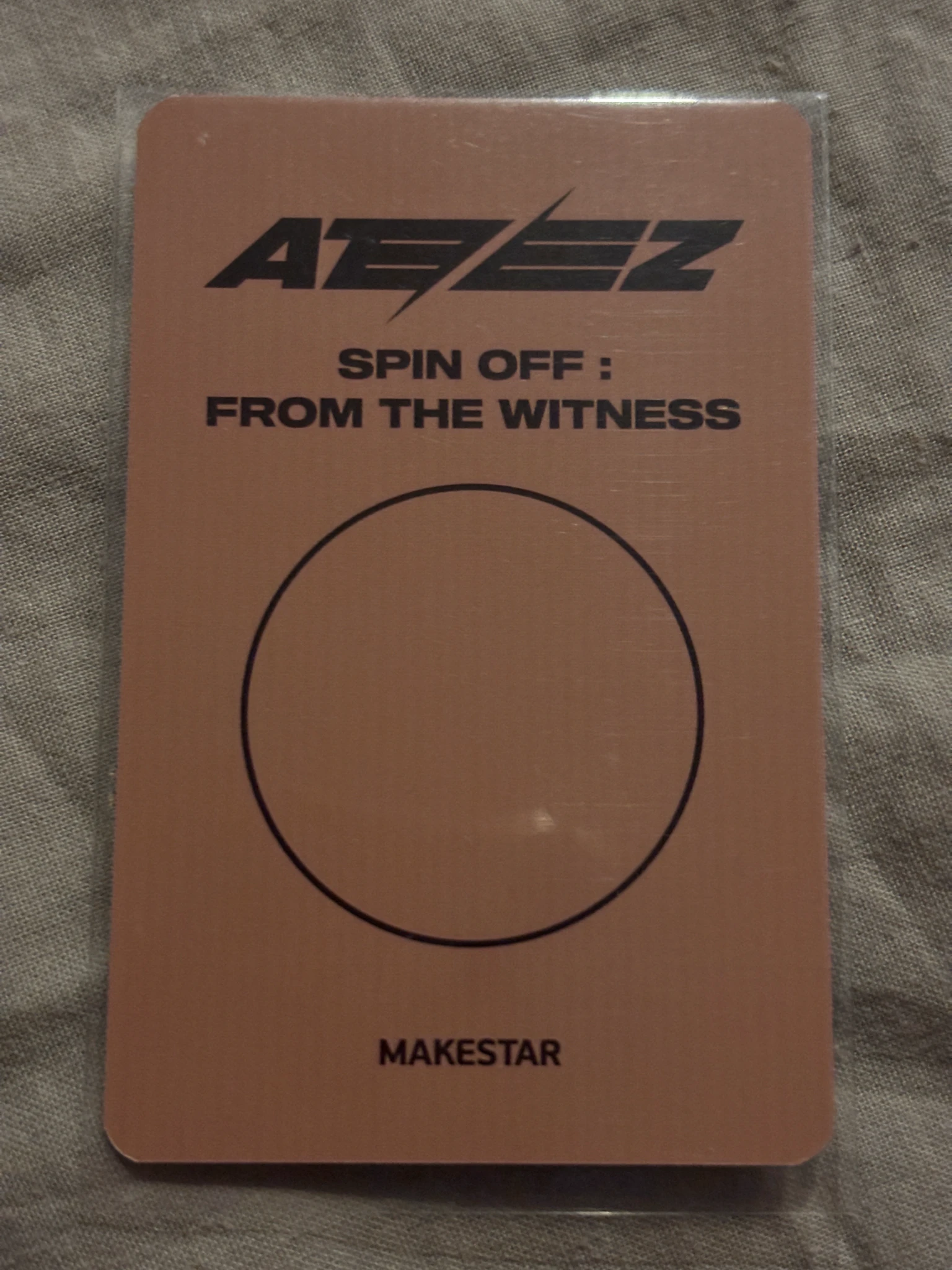 ATEEZ Seonghwa ATEEZ - Seonghwa - SPIN OFF : FROM THE WITNESS Album makestar fansign round 3 listing photo 2