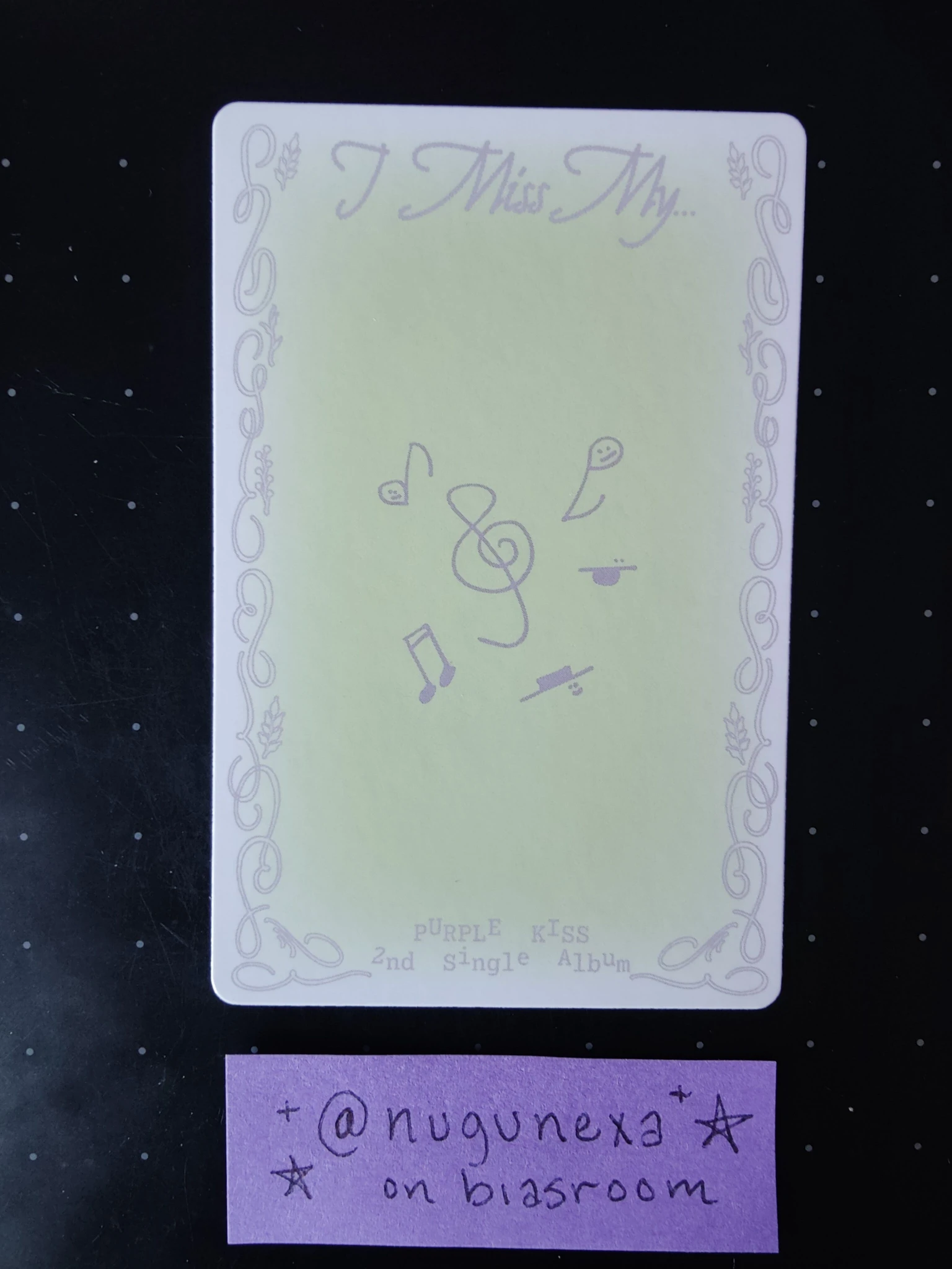 PURPLE KISS Swan PURPLE KISS - Swan - I Miss My... Album album photocard photobook version listing photo 2