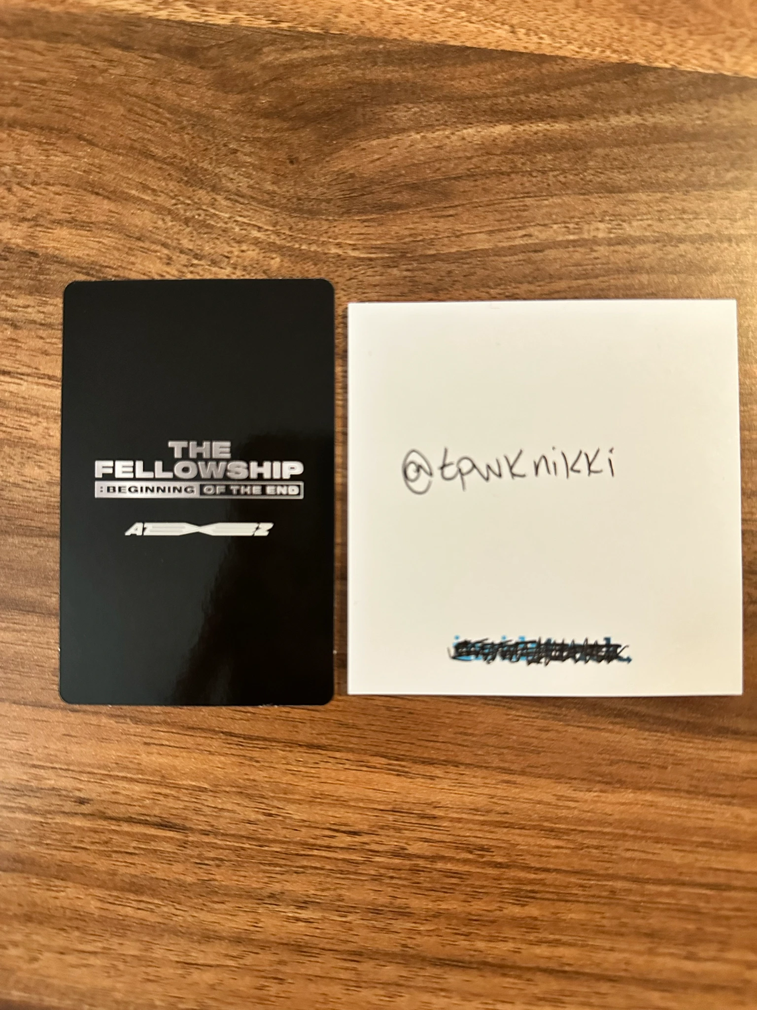 ATEEZ Yeosang ATEEZ - Yeosang - The Fellowship: Beginning of the End Event soundcheck photocard set listing photo 2