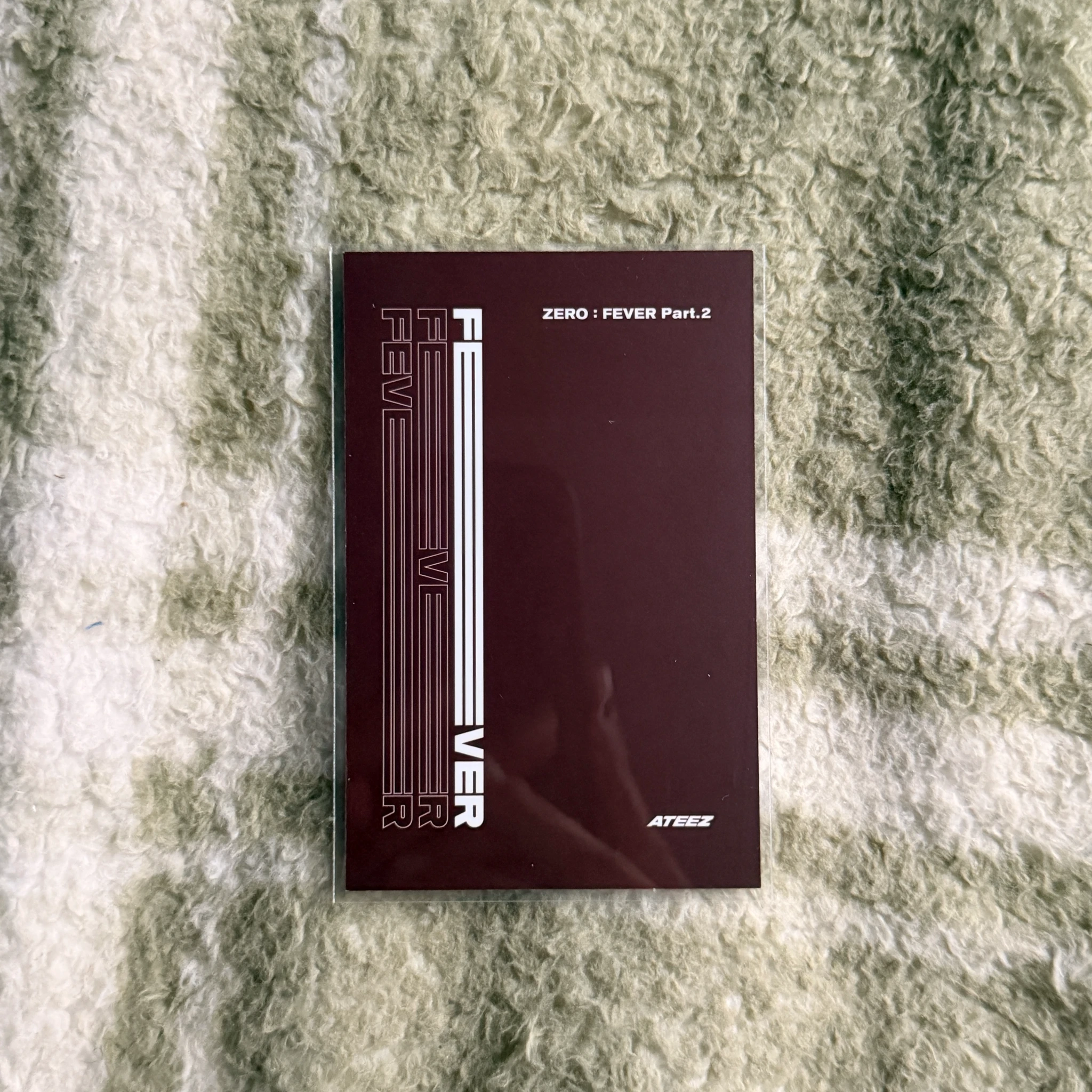 ATEEZ Wooyoung ATEEZ - Wooyoung - ZERO : FEVER Part.2 Album album inclusion A version postcard item set lyric postcard listing photo 2