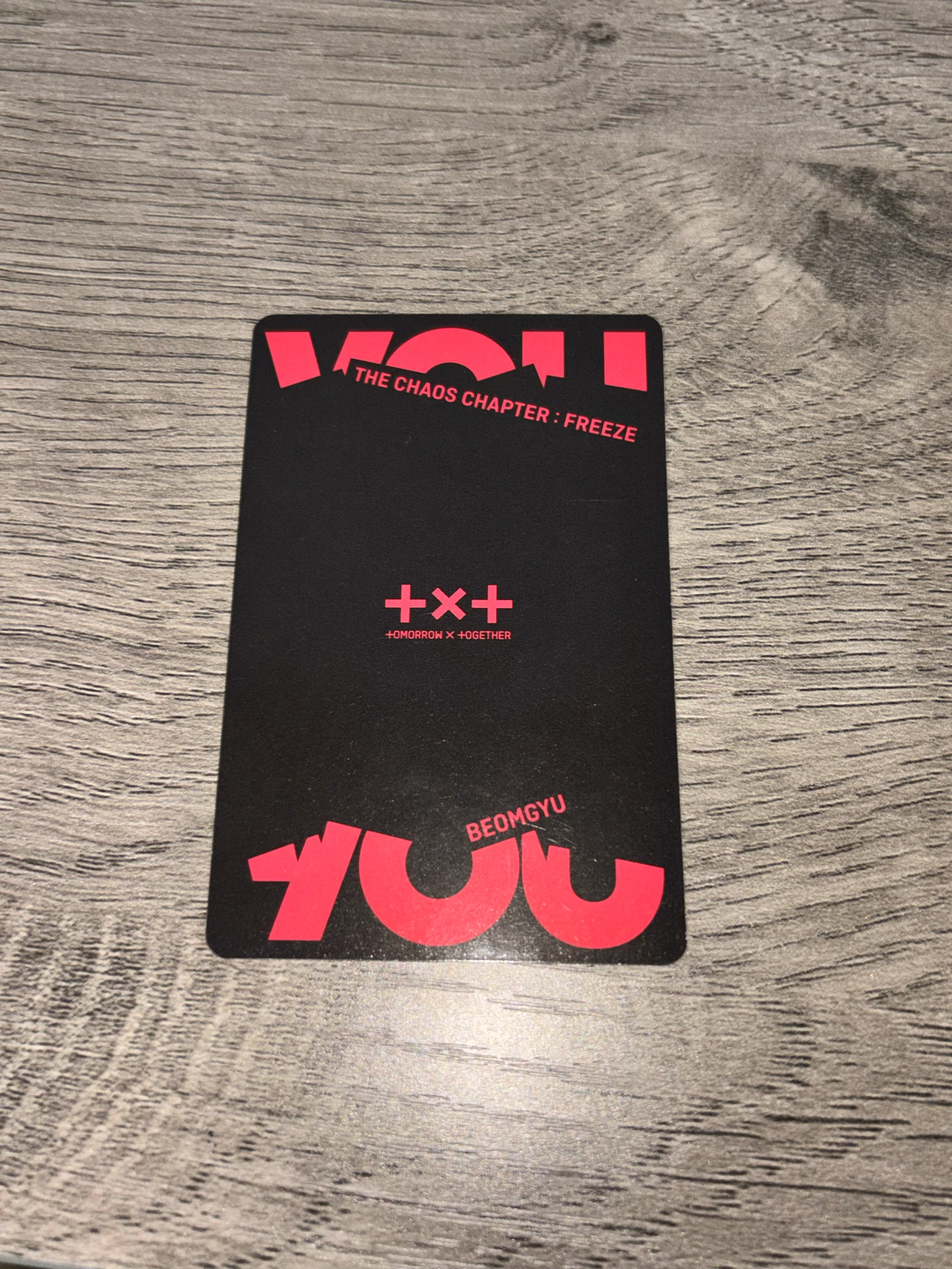 TOMORROW X TOGETHER Beomgyu TOMORROW X TOGETHER - Beomgyu - The Chaos Chapter: FREEZE Album album photocard you ver listing photo 2