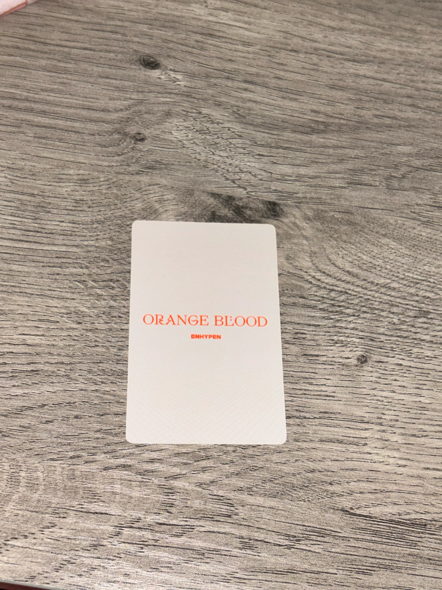 ENHYPEN Jungwon ENHYPEN - Jungwon - ORANGE BLOOD Album korean album album photocard ksana version listing photo 2