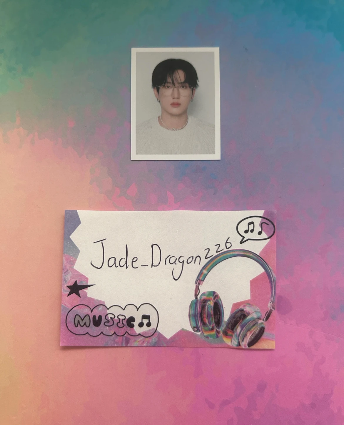 Stray Kids Changbin Stray Kids - Changbin - 5th Generation Kit Official Fanclub STAY [STAY Over The Rain] Other double-sided photo set id photo kit inclusion listing photo 2