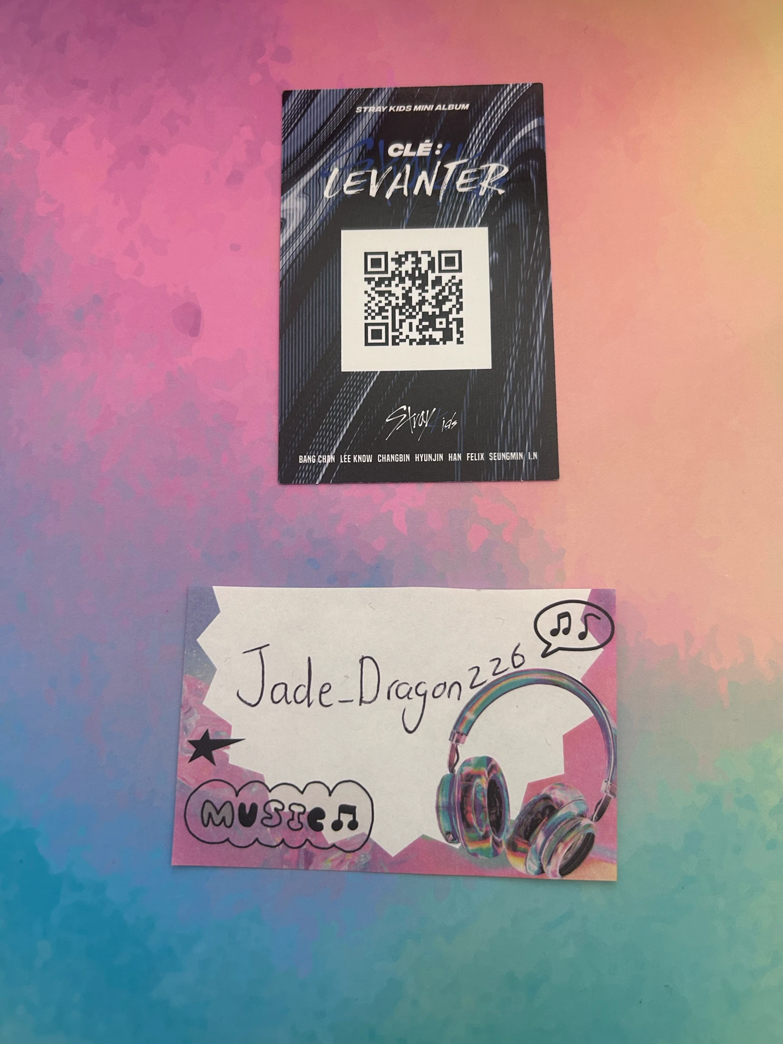 Stray Kids Changbin Stray Kids - Changbin - Clé: Levanter Album album photocard E version qr card listing photo 2