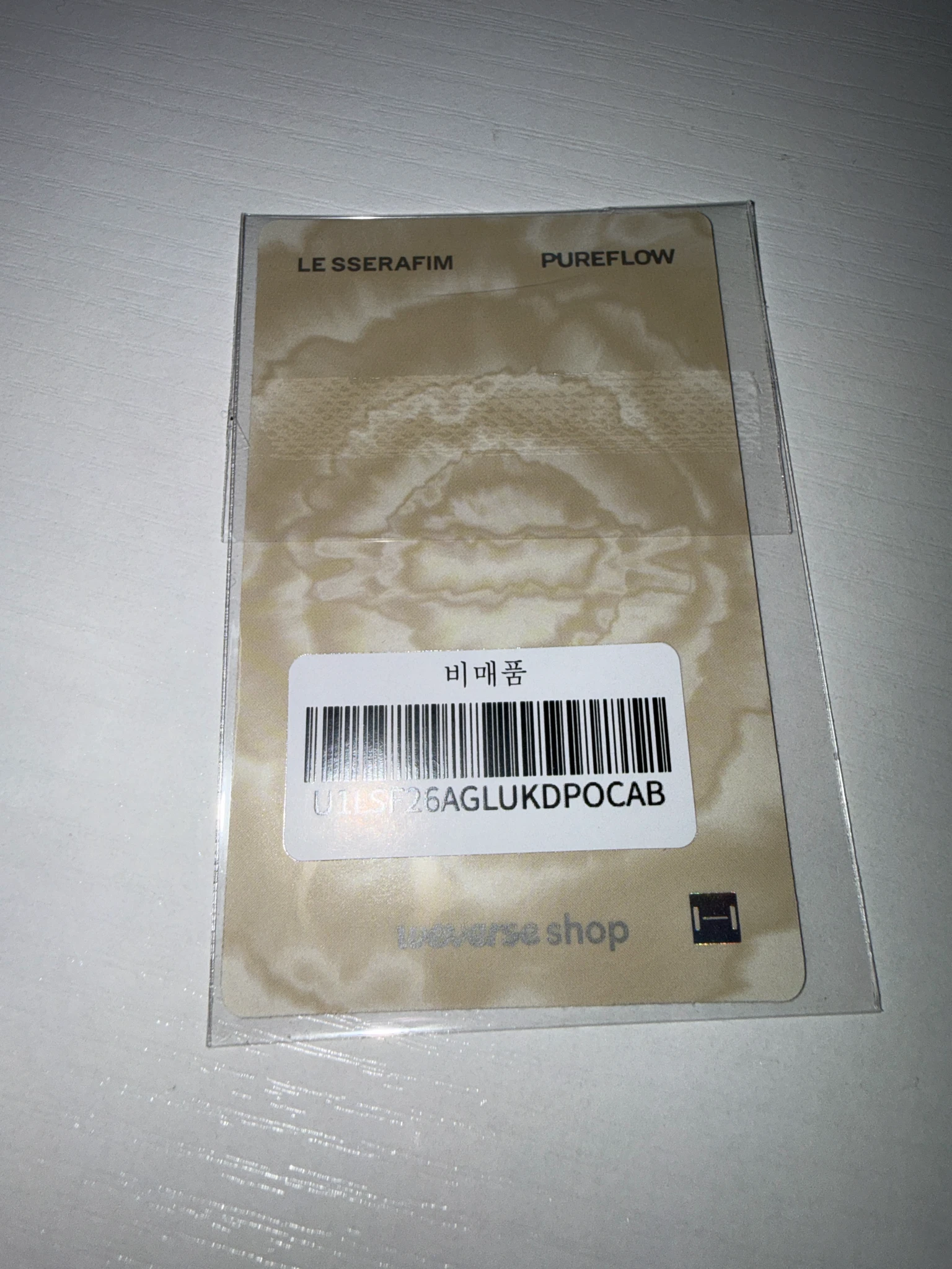 LE SSERAFIM Kim Chaewon LE SSERAFIM - Kim Chaewon - PUREFLOW pt.1 Album weverse global shop (wvg) round 2 lucky draw (LD) listing photo 2