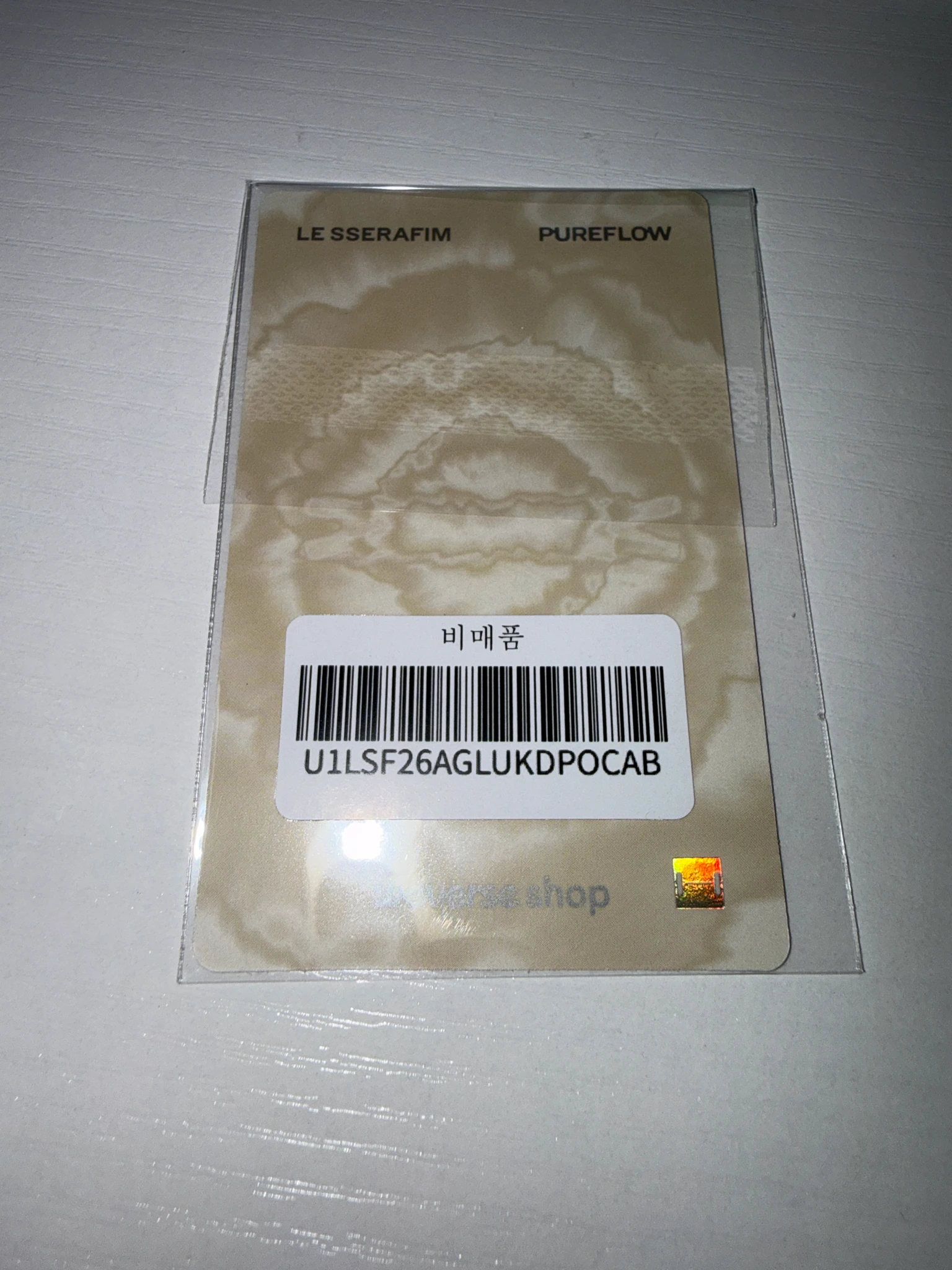 LE SSERAFIM Sakura LE SSERAFIM - Sakura - PUREFLOW pt.1 Album weverse global shop (wvg) lucky draw (LD) round 2 listing photo 2