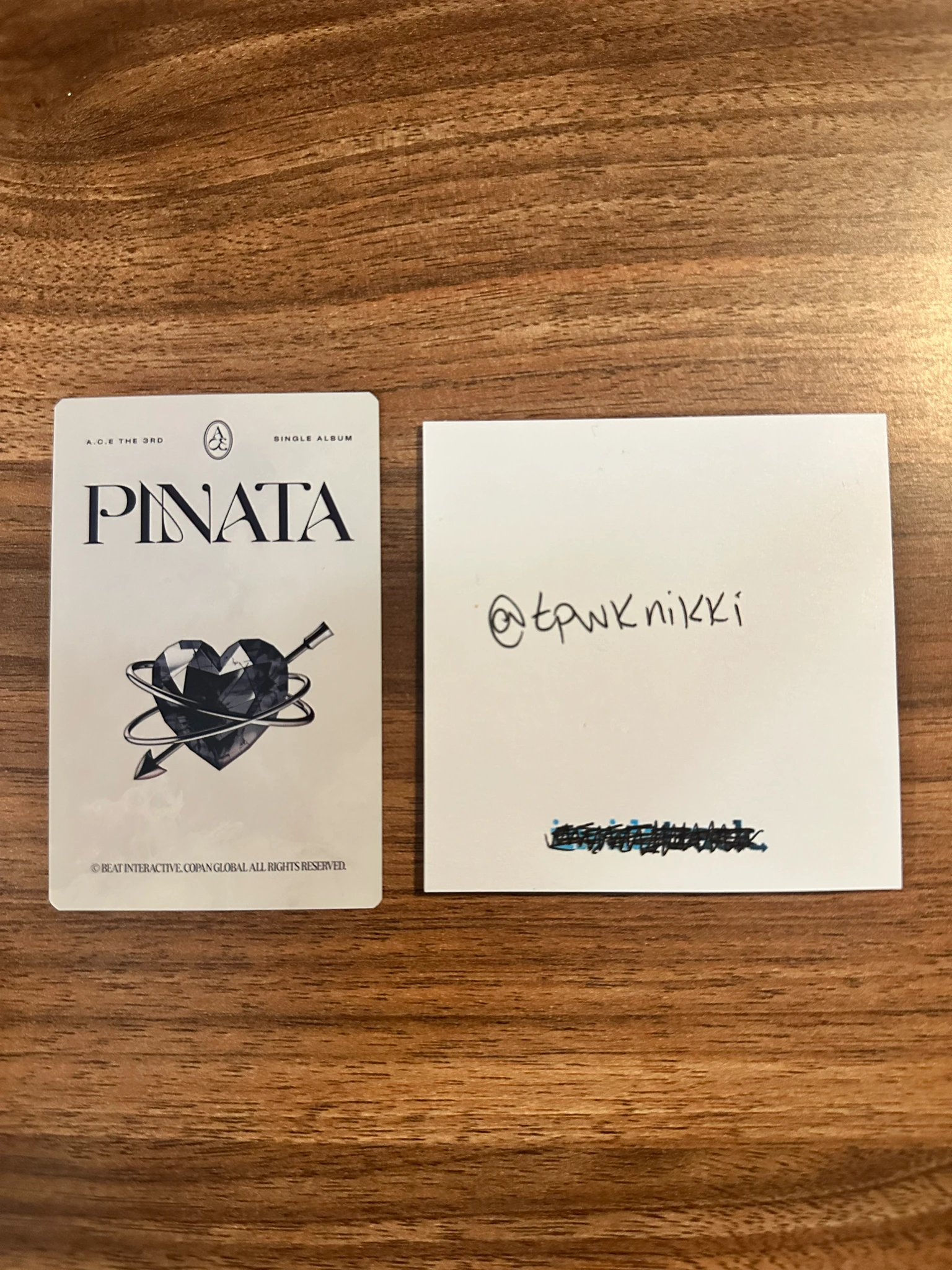 A.C.E A.C.E - Lee Jiham & Wow & Kim Byeongkwan - PINATA Album merch photocard listing photo 2