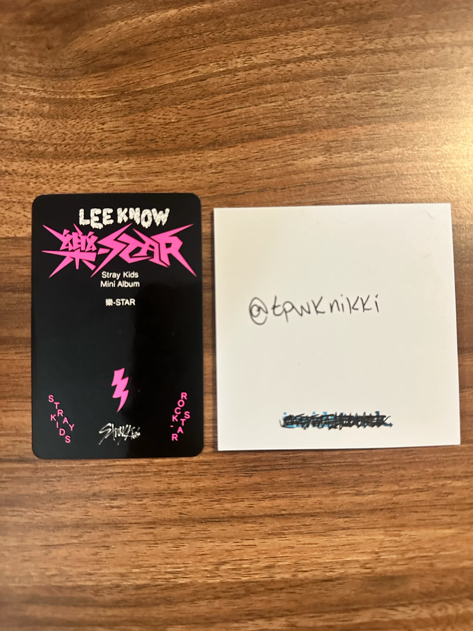 Stray Kids Lee Know Stray Kids - Lee Know - Rock-Star Album album photocard pre-order benefit postcard version listing photo 2
