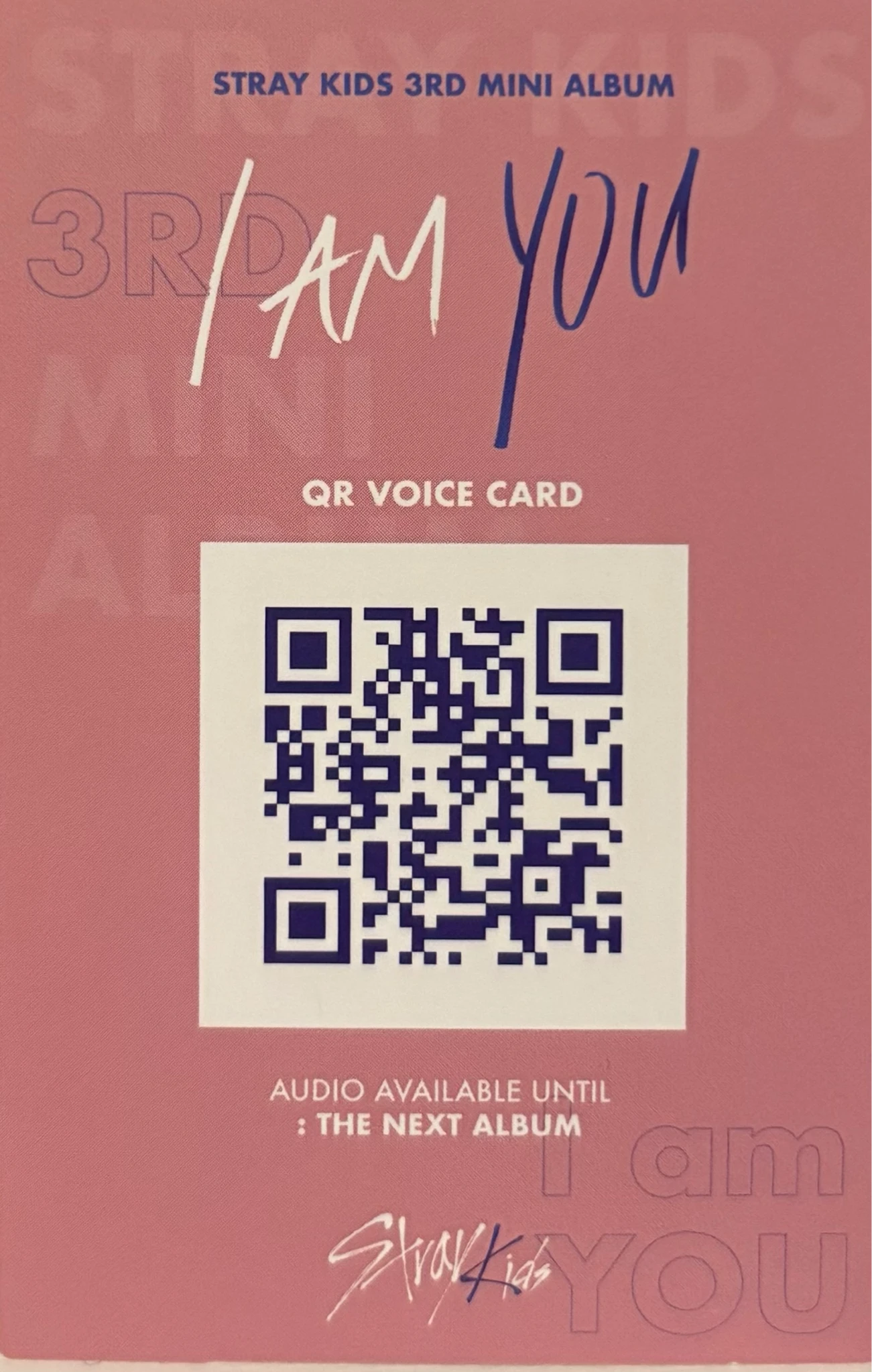 Stray Kids Lee Know Stray Kids - Lee Know - I am YOU Album album photocard C version printed signed listing photo 2