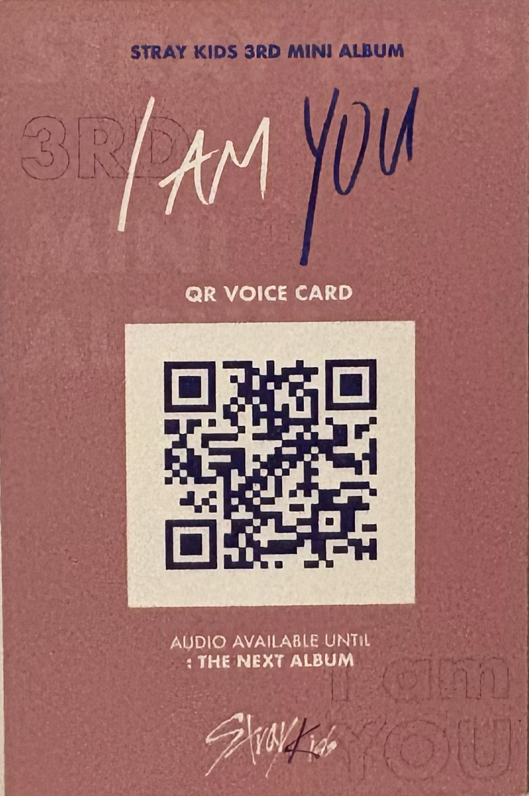 Stray Kids Lee Know Stray Kids - Lee Know - I am YOU Album album photocard handwriting ver. listing photo 2