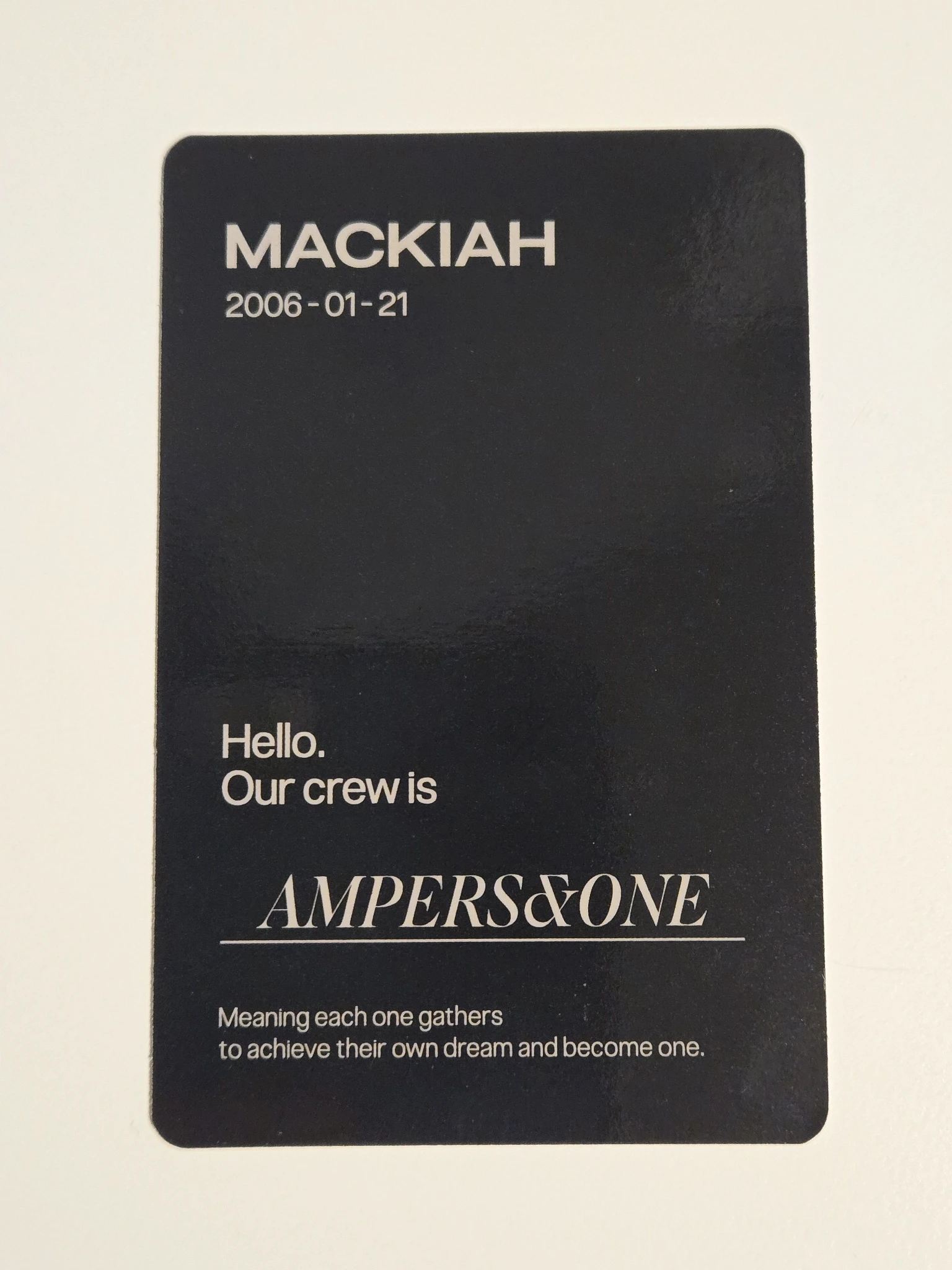 AMPERS&ONE Mackiah AMPERS&ONE - Mackiah - WILD & FREE Album album photocard kick version concept version listing photo 2