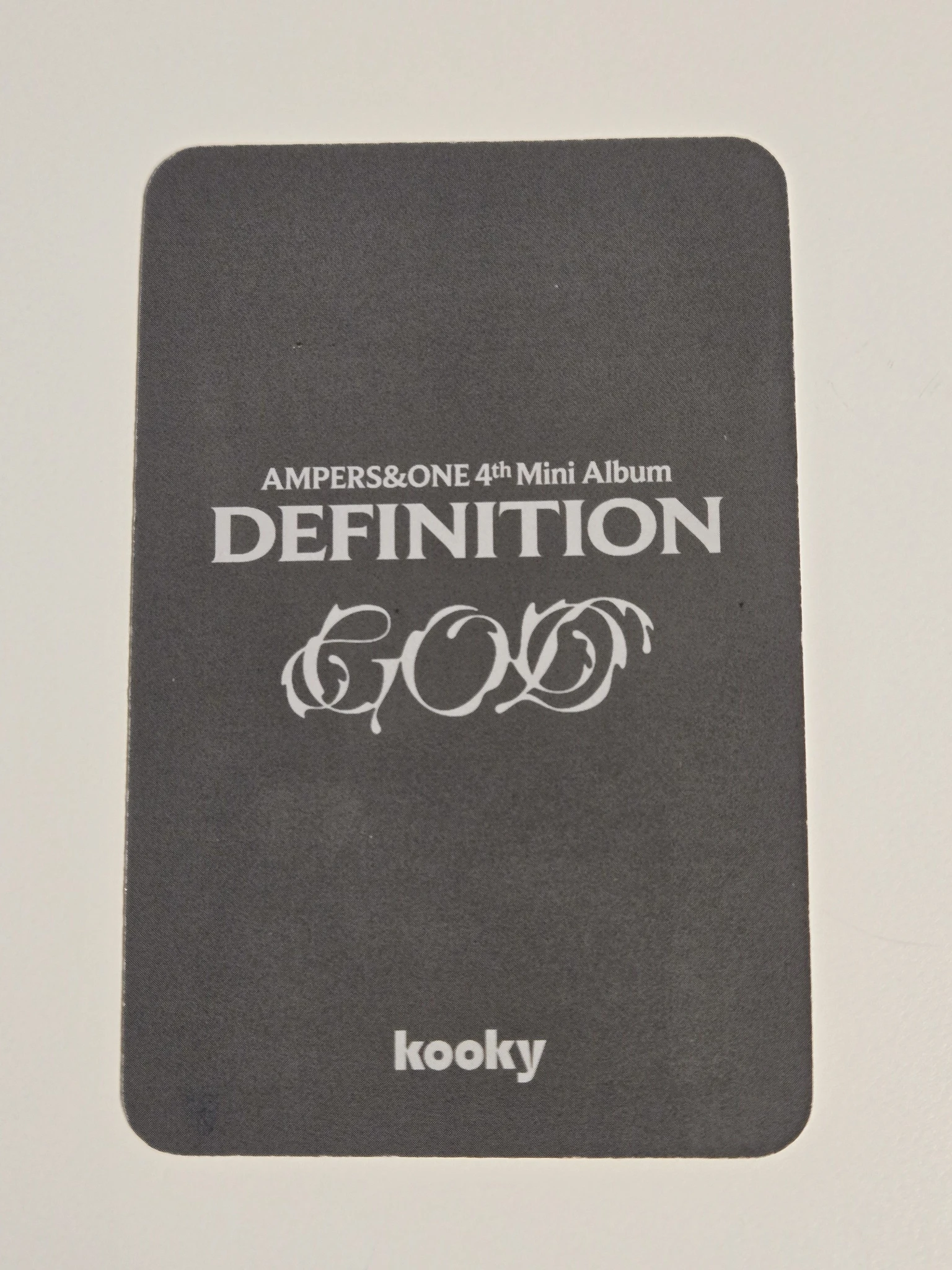 AMPERS&ONE Mackiah AMPERS&ONE - Mackiah - DEFINITION Album kooky lucky draw photocard set listing photo 2