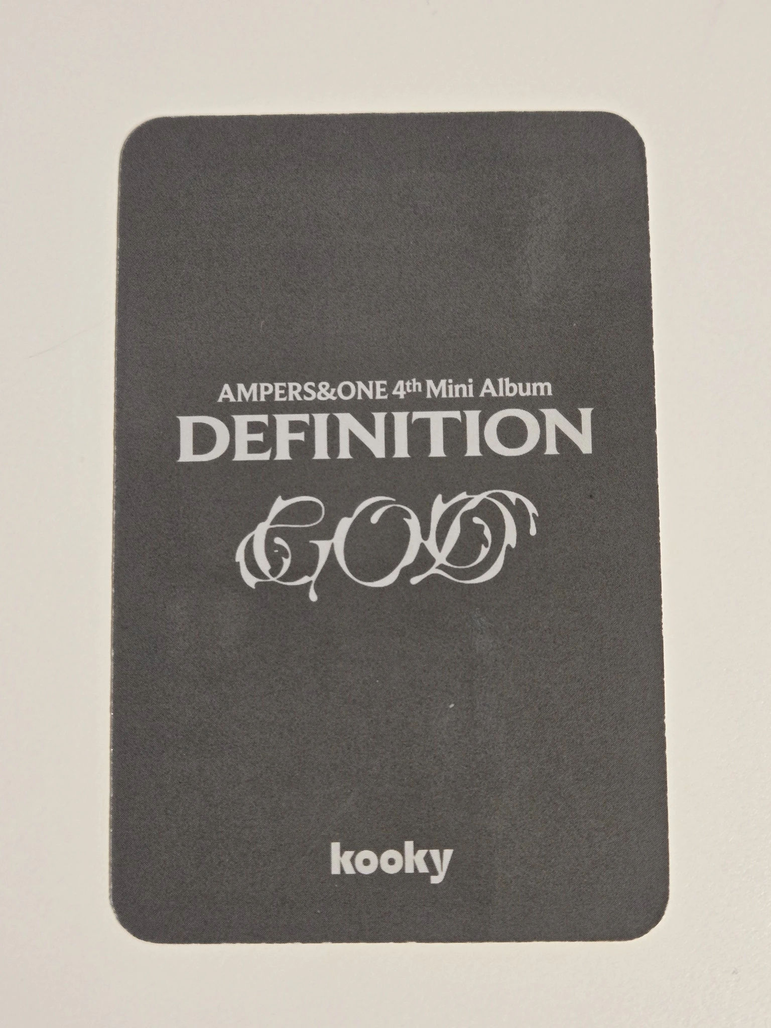 AMPERS&ONE Seungmo AMPERS&ONE - Seungmo - DEFINITION Album kooky lucky draw photocard set listing photo 2