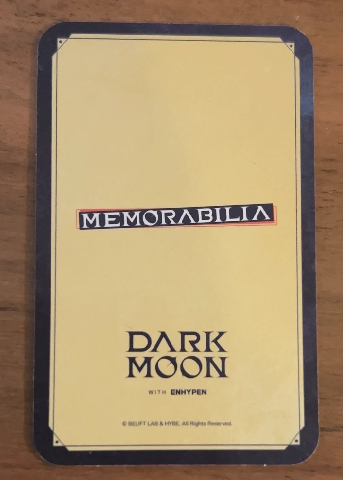 ENHYPEN Sunghoon ENHYPEN - Sunghoon - MEMORABILIA Album album photocard moon version listing photo 2