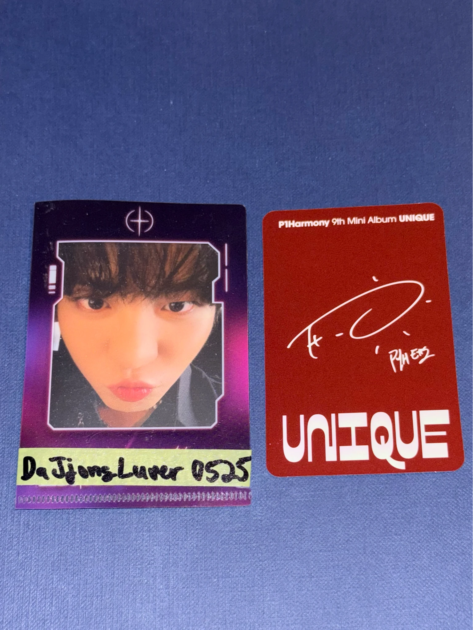 P1Harmony Theo P1Harmony - Theo - UNIQUE Album album photocard A version selfie photocard listing photo 2