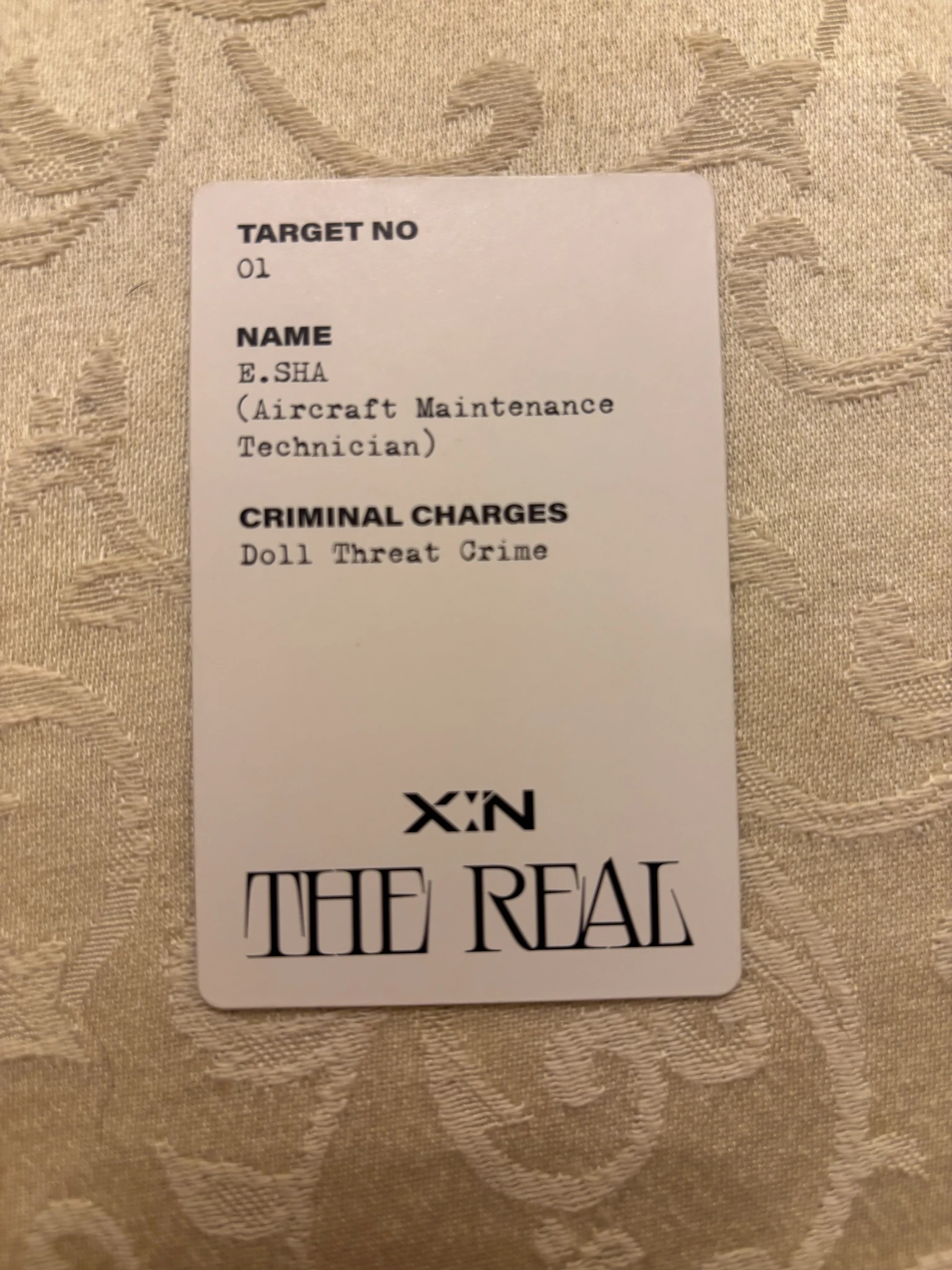 X:IN E.sha X:IN - E.sha - The Real Album album photocard lenticular listing photo 2