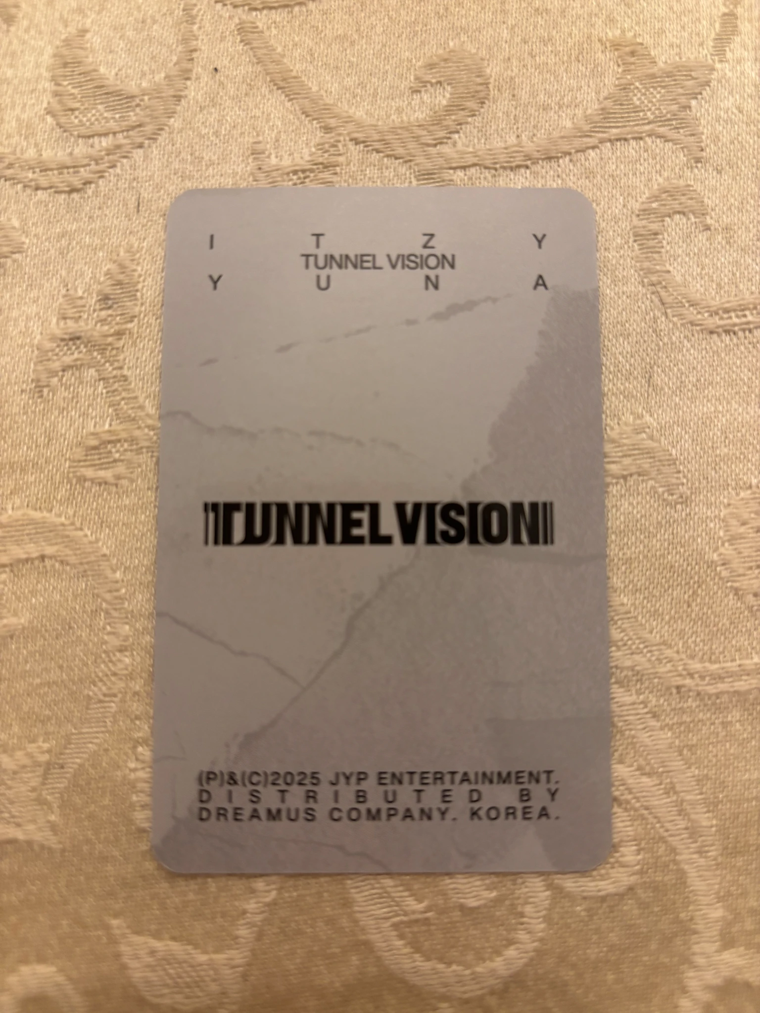 ITZY Yuna ITZY - Yuna - TUNNEL VISION Album special edition photocard set pob (pre-order benefit) listing photo 2
