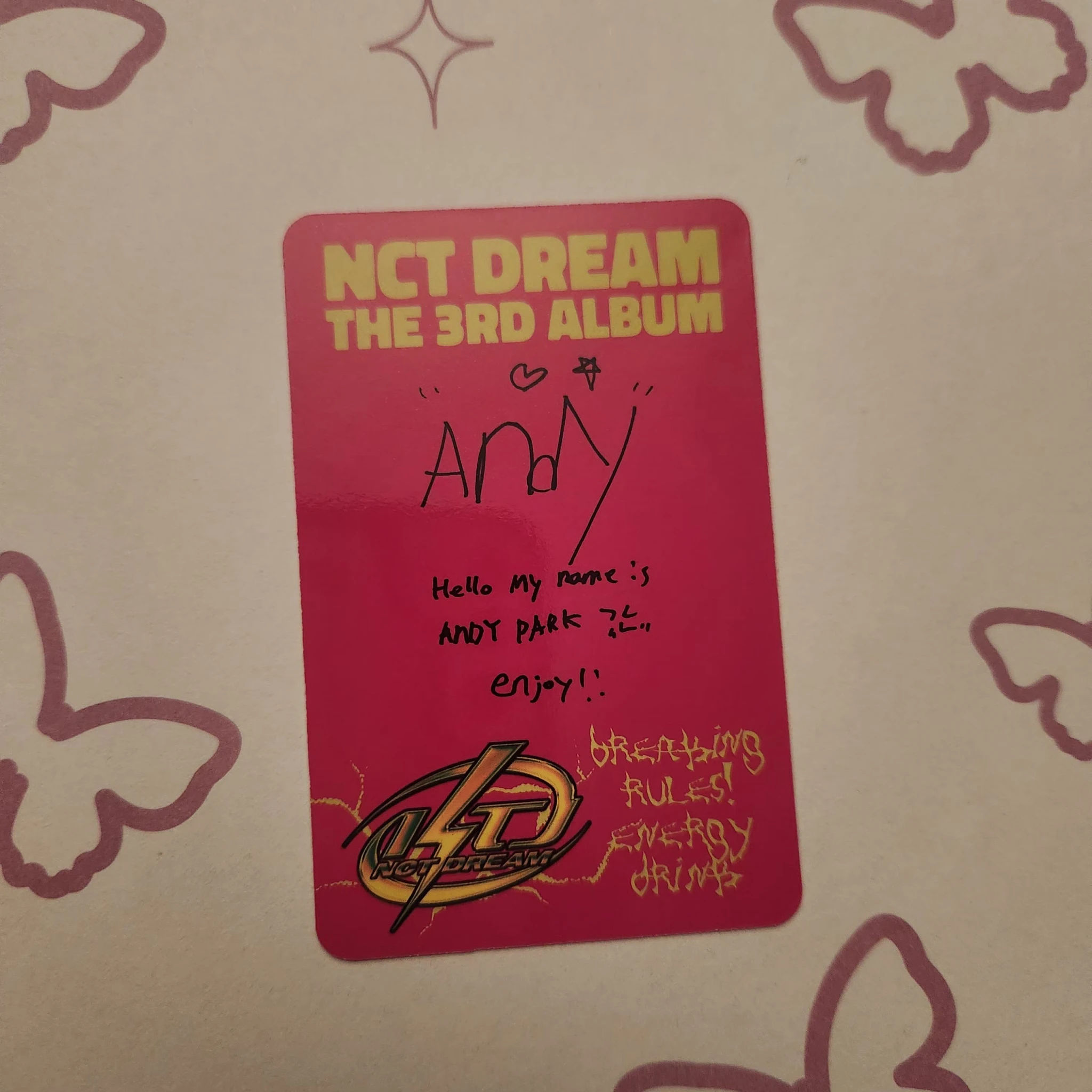 NCT DREAM Jisung NCT DREAM - Jisung - ISTJ Album target album photocard listing photo 2