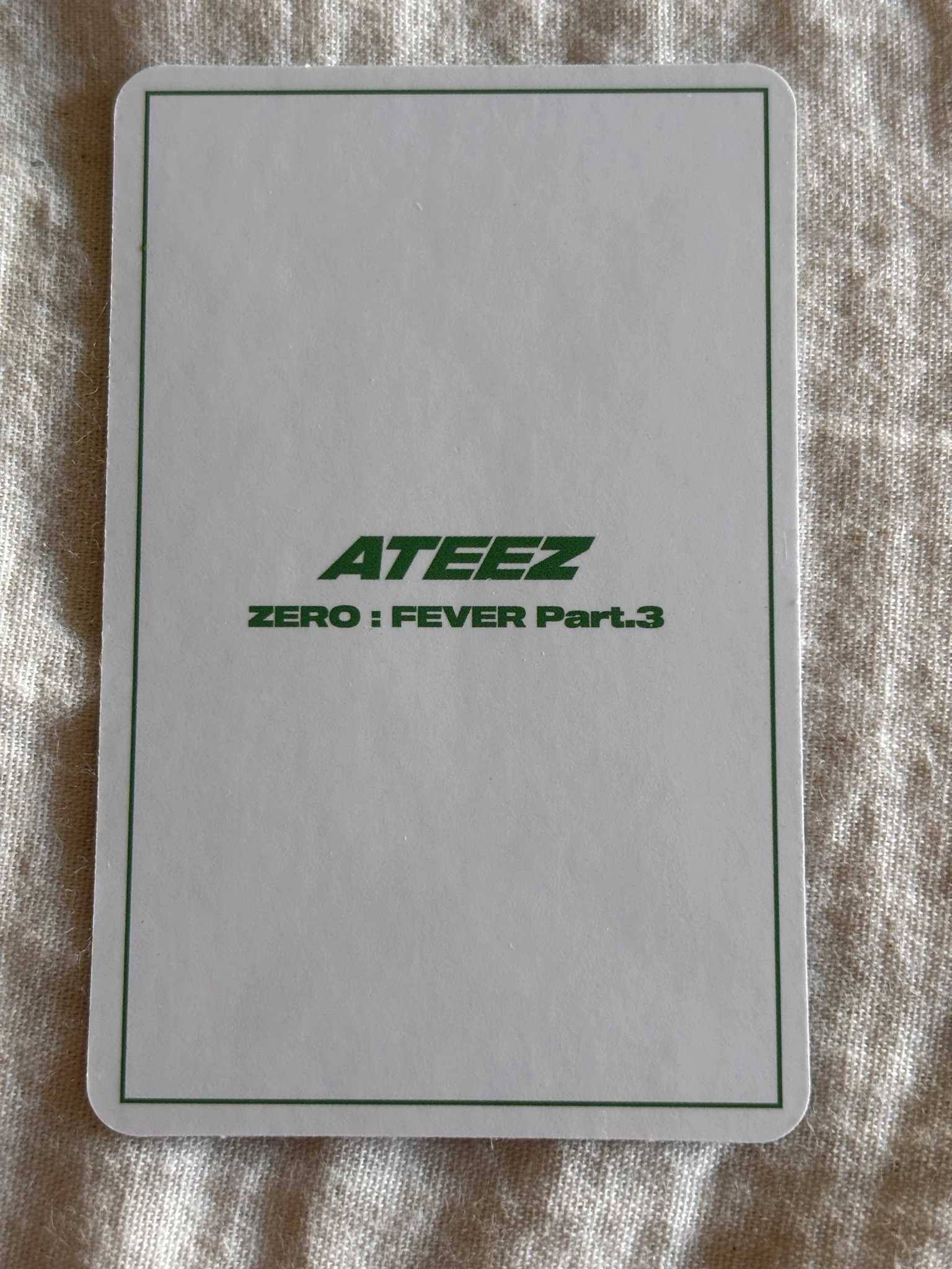 ATEEZ San ATEEZ - San - ZERO : FEVER Part.3 Album pob (pre-order benefit) synnara listing photo 2