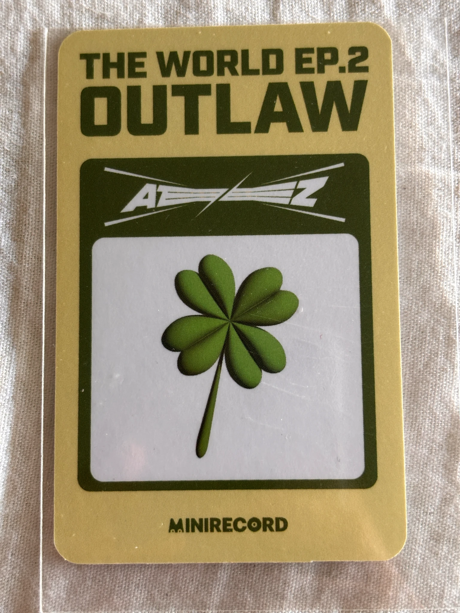 ATEEZ San ATEEZ - San - THE WORLD EP.2 : OUTLAW Album pob (pre-order benefit) minirecord shop listing photo 2