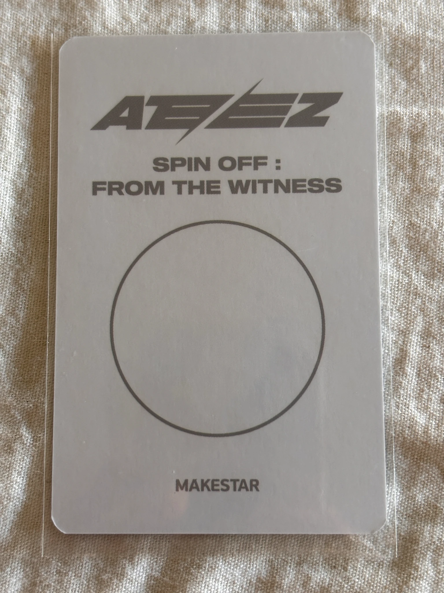 ATEEZ San ATEEZ - San - SPIN OFF : FROM THE WITNESS Album makestar video call (fancall) poca album round 2 listing photo 2