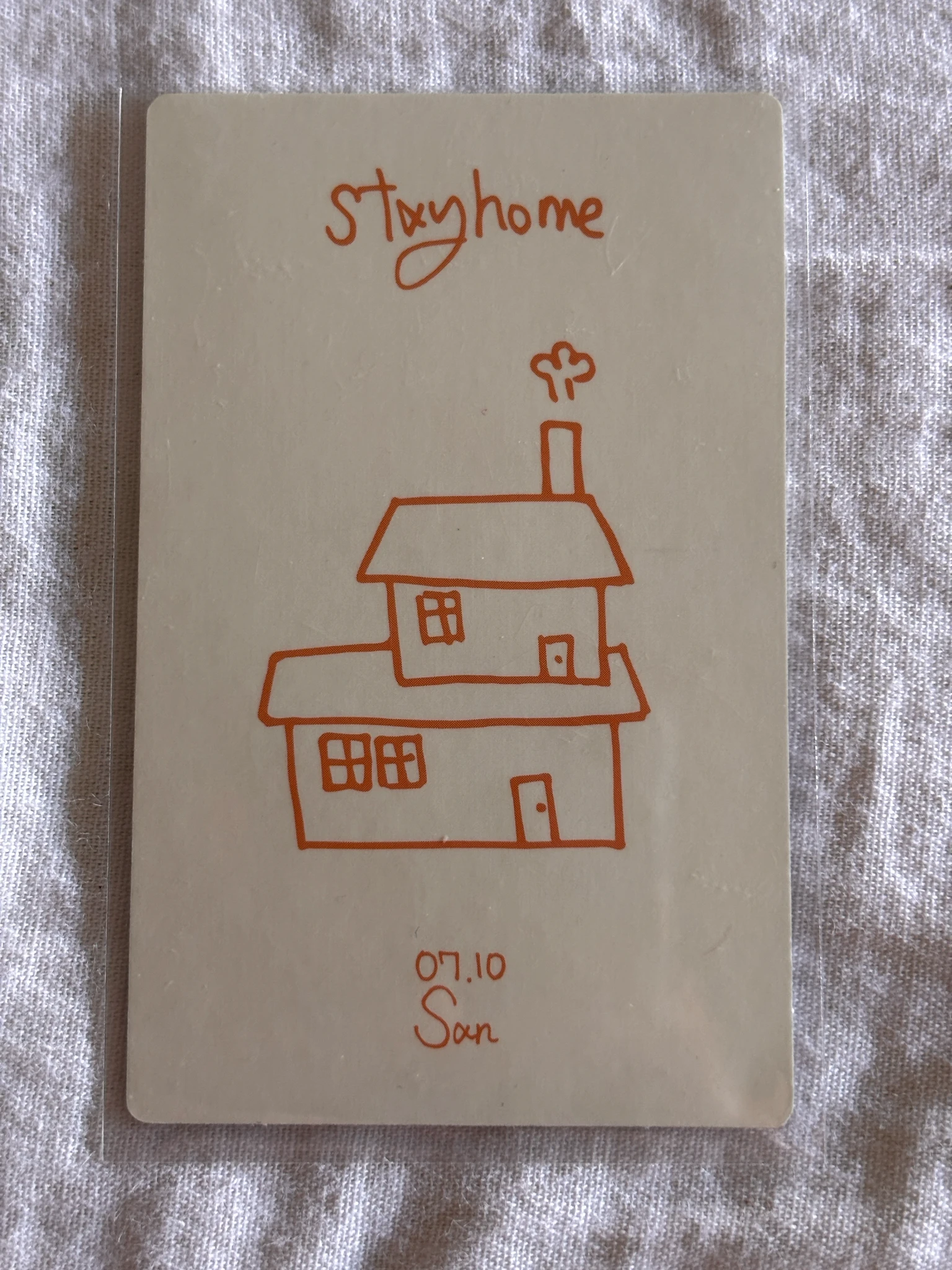 ATEEZ San ATEEZ - San - 2021 Stay Home Birthday MD Other merch photocard listing photo 2