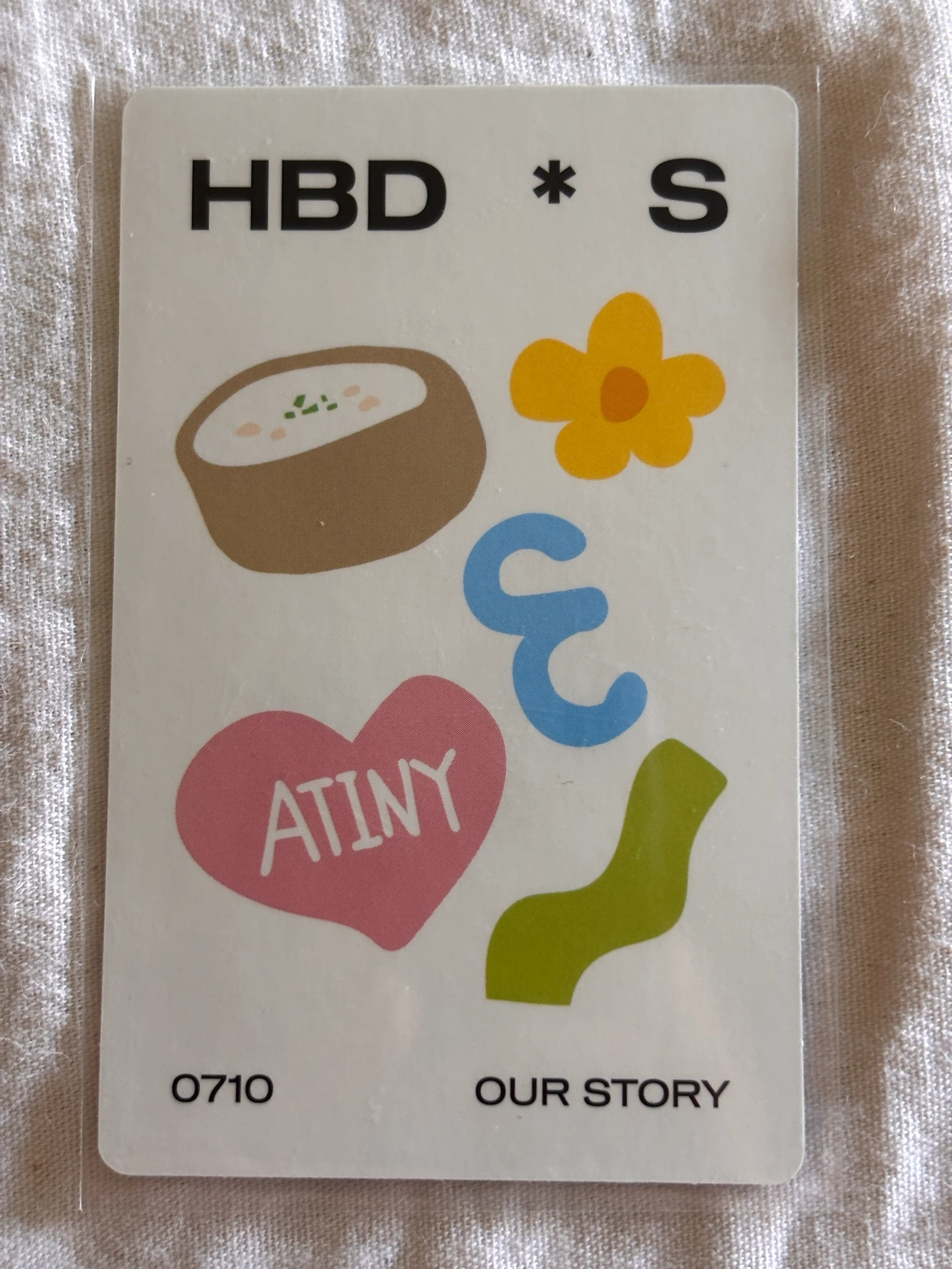 ATEEZ San ATEEZ - San - 2022 Our Story Birthday MD Other merch photocard listing photo 2