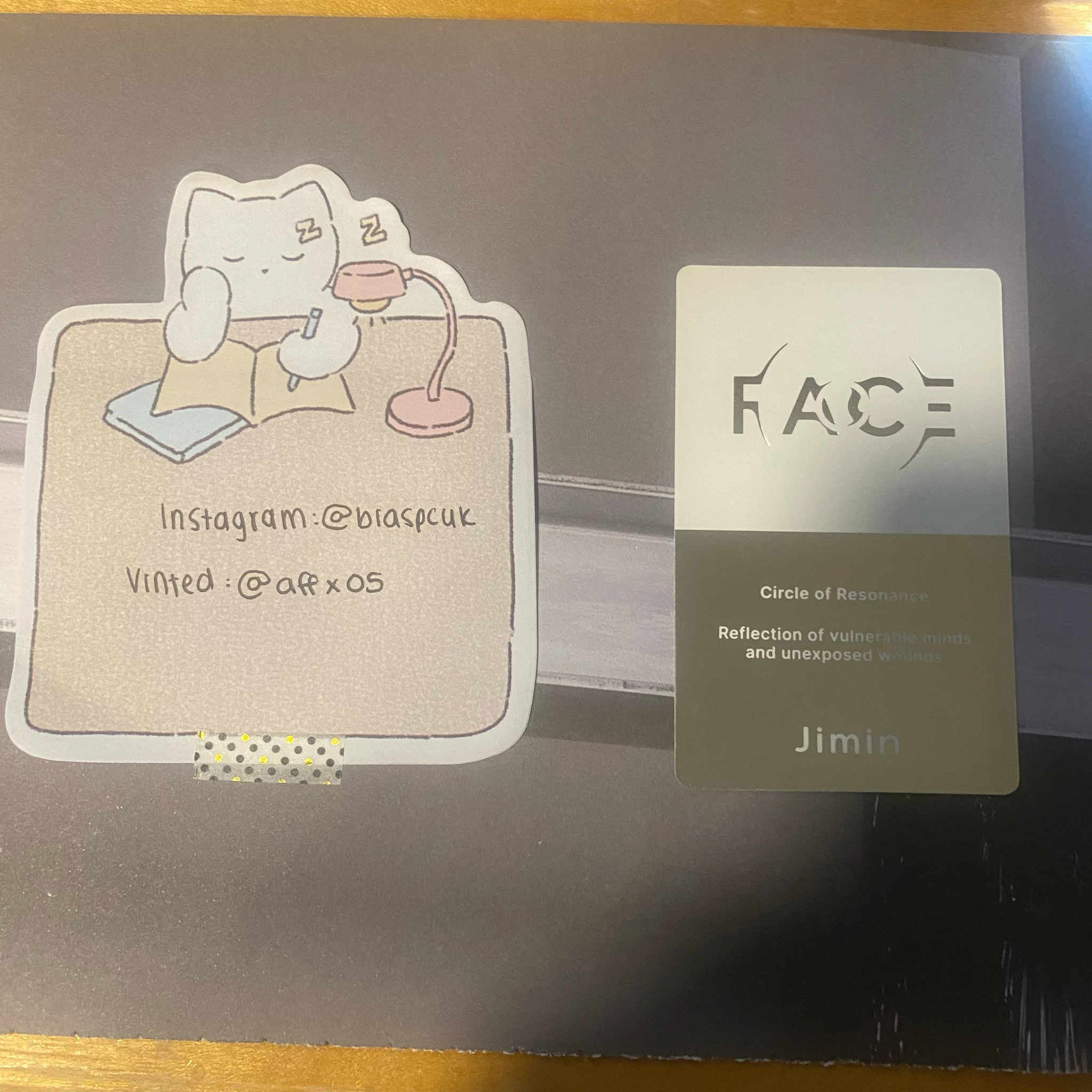 BTS Jimin BTS - Jimin - Face Album album photocard invisible face ver. listing photo 2