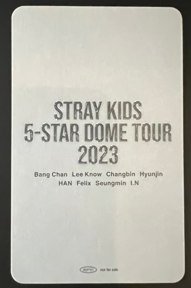 Stray Kids Bang Chan Stray Kids - Bang Chan - 5-Star Dome Tour 2023 Event nagoya day 1 purchase benefit venue-limited social path listing photo 2