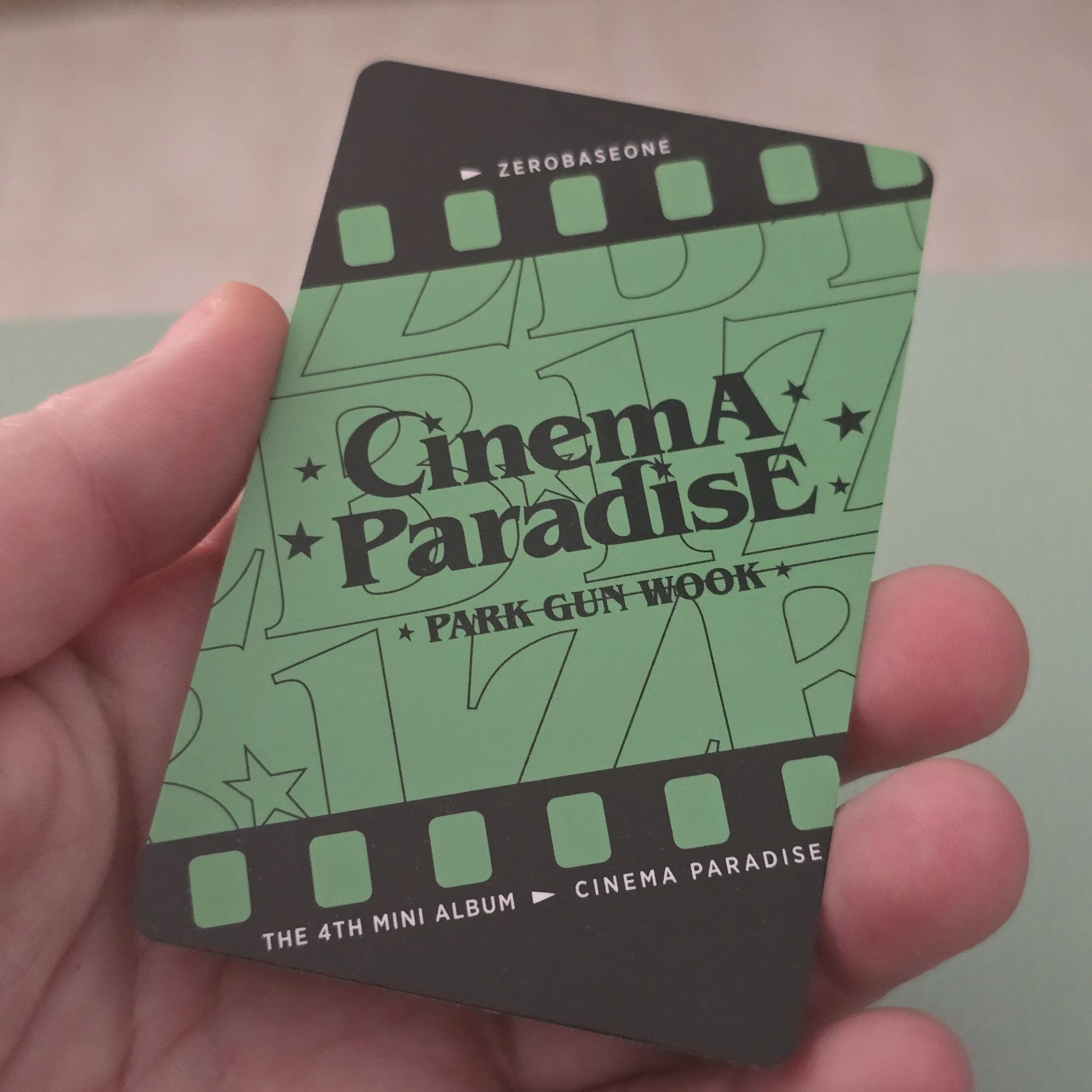 ZEROBASEONE Gunwook ZEROBASEONE - Gunwook - Cinema Paradise Album album photocard film version listing photo 2