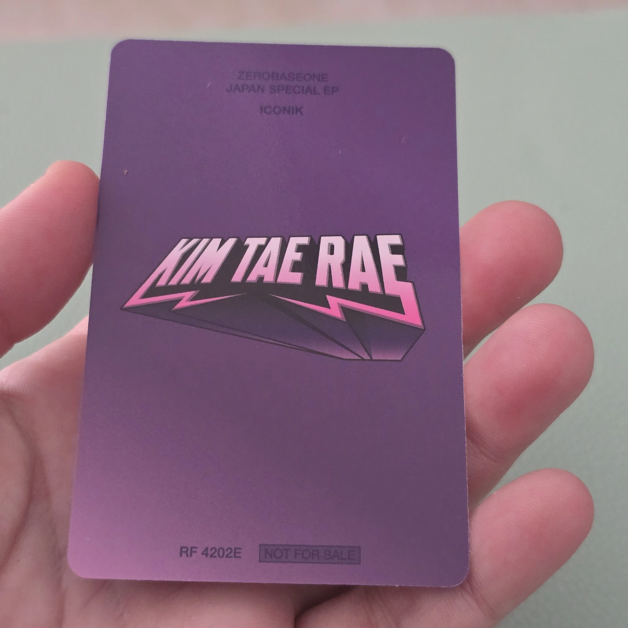 ZEROBASEONE Taerae ZEROBASEONE - Taerae - ICONIK Album album photocard japanese album solo jacket version B version listing photo 2