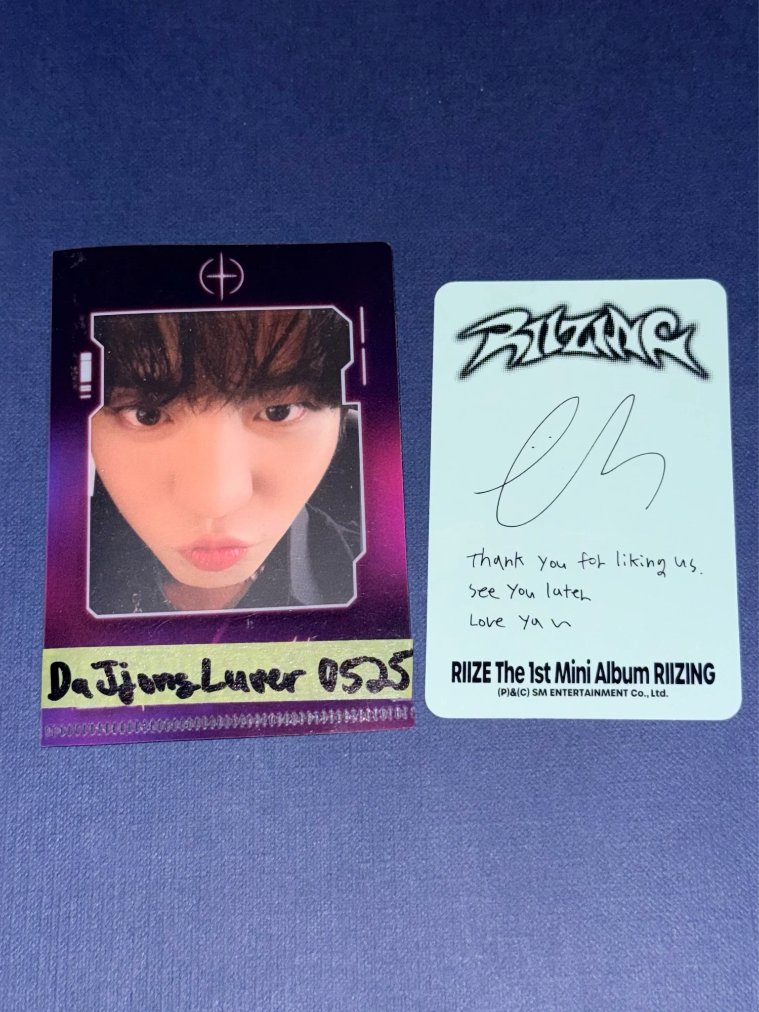 RIIZE  Eunseok RIIZE  - Eunseok - Riizing Album album photocard listing photo 2