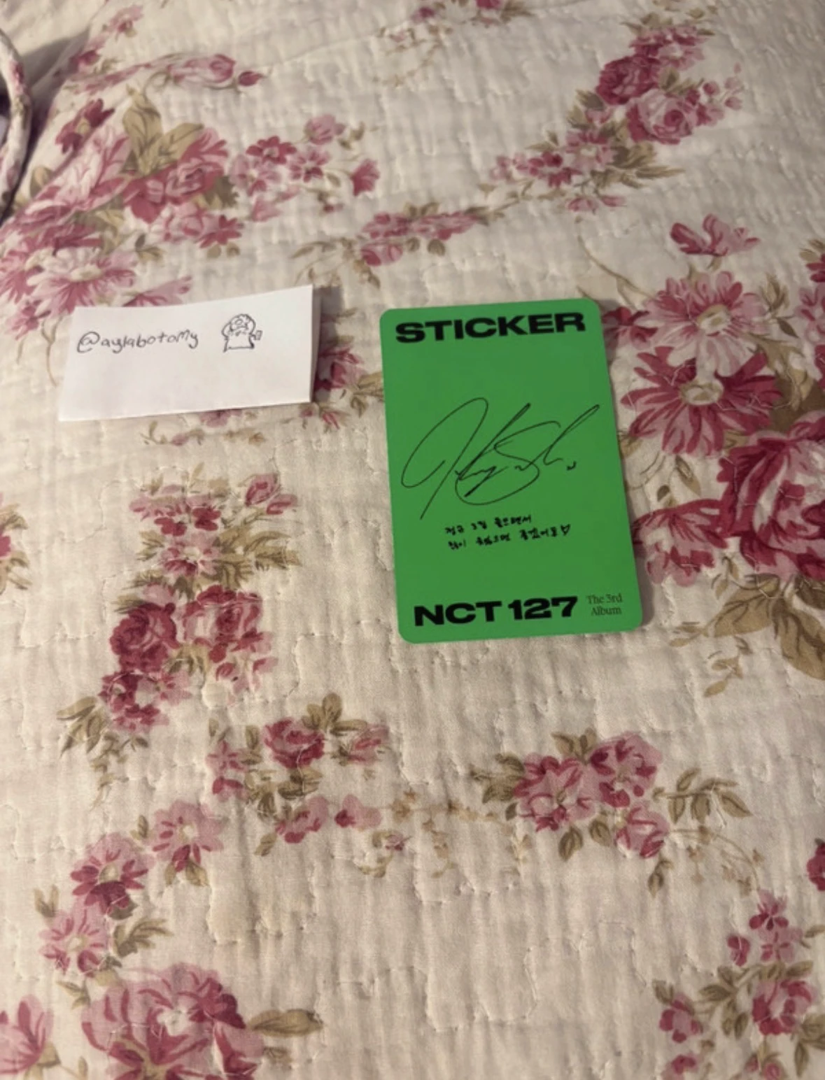 NCT 127 Johnny NCT 127 - Johnny  - Sticker Album listing photo 2