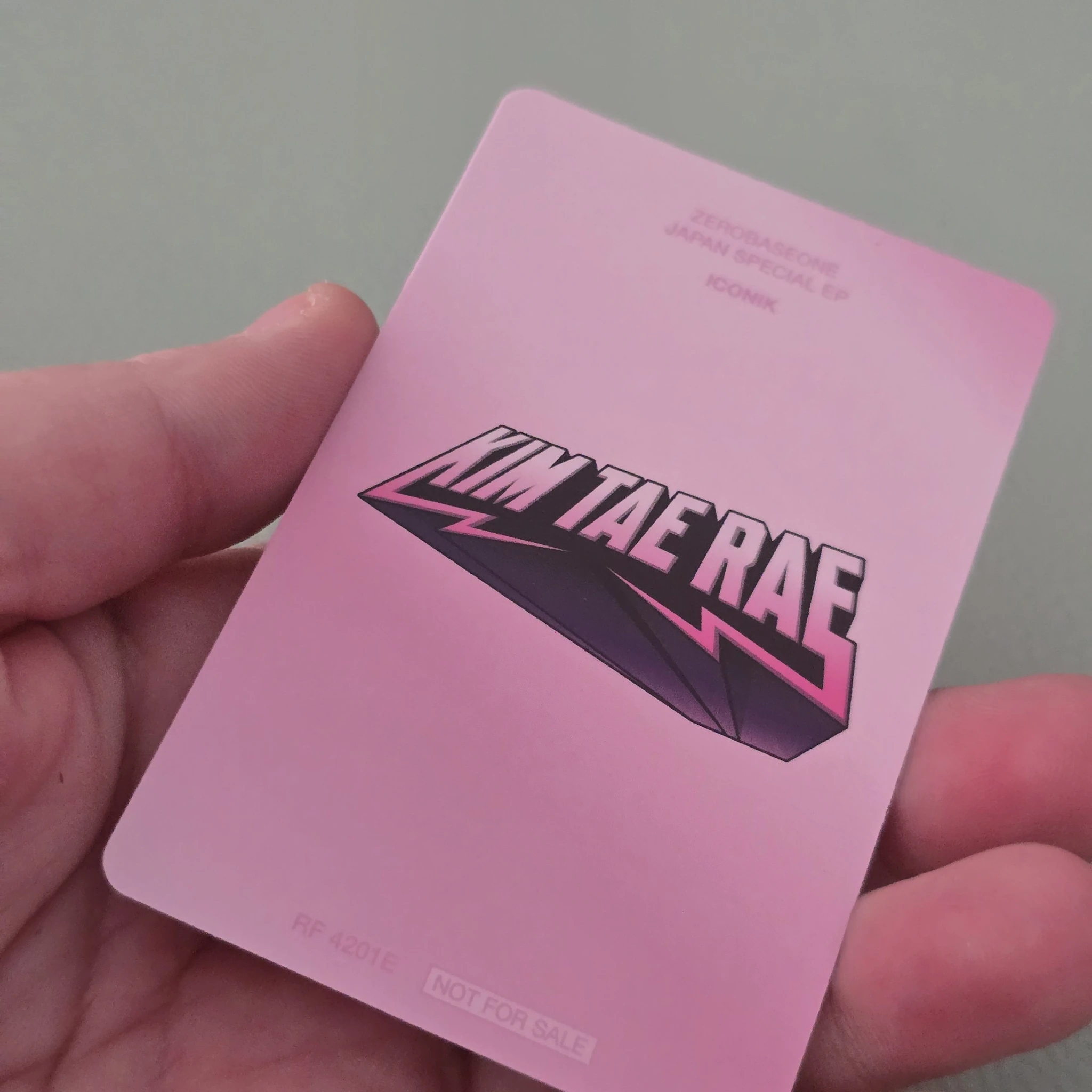 ZEROBASEONE Taerae ZEROBASEONE - Taerae - ICONIK Album album photocard japanese album solo jacket version C version listing photo 2
